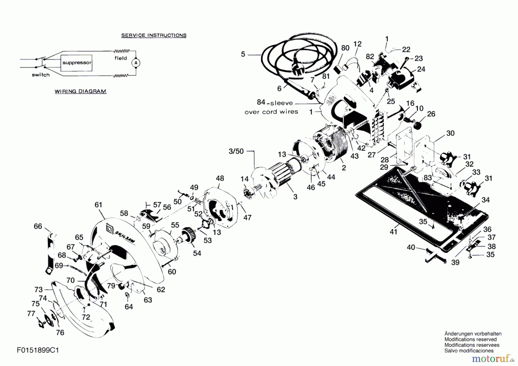  Bosch Werkzeug Handkreissäge 1899H1 Seite 1