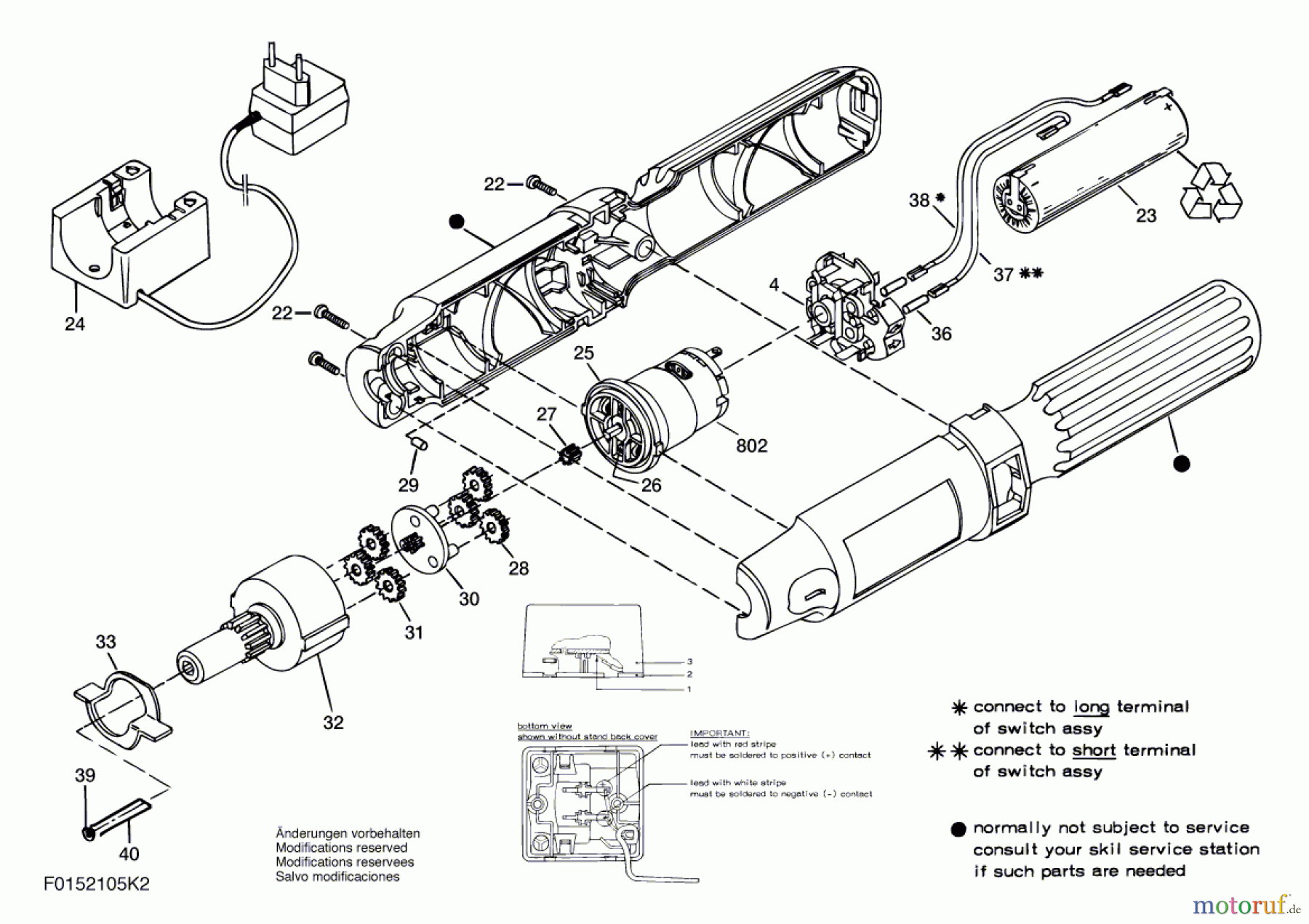  Bosch Werkzeug Bohrschrauber 2105 Seite 1