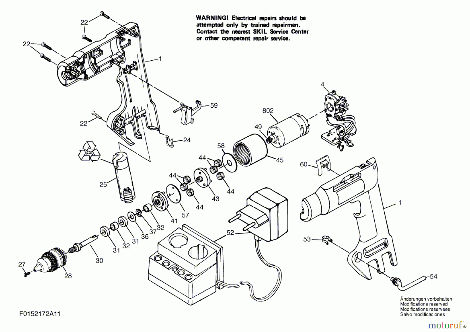  Bosch Werkzeug Bohrschrauber 2172 Seite 1