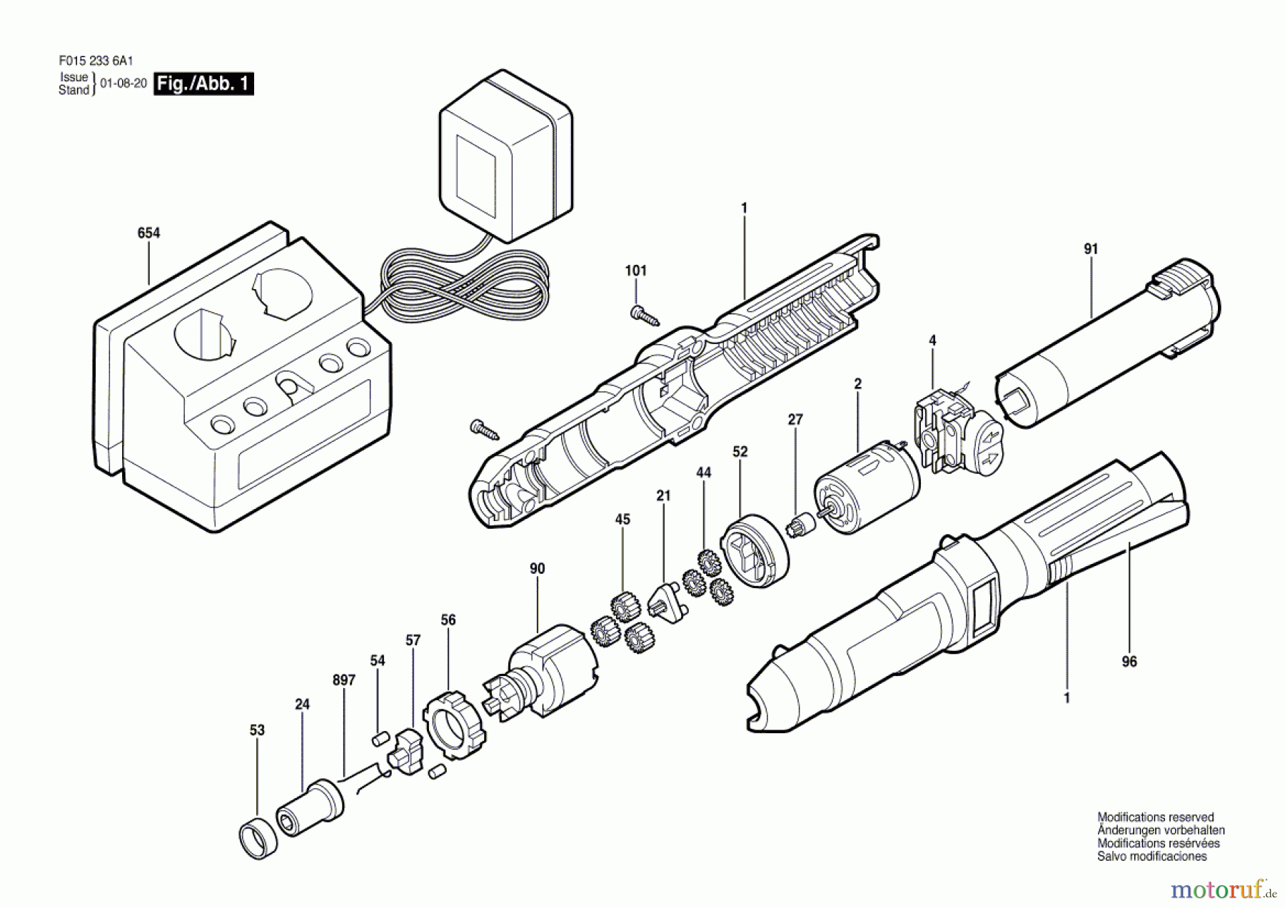  Bosch Werkzeug Bohrschrauber 2336U1 Seite 1