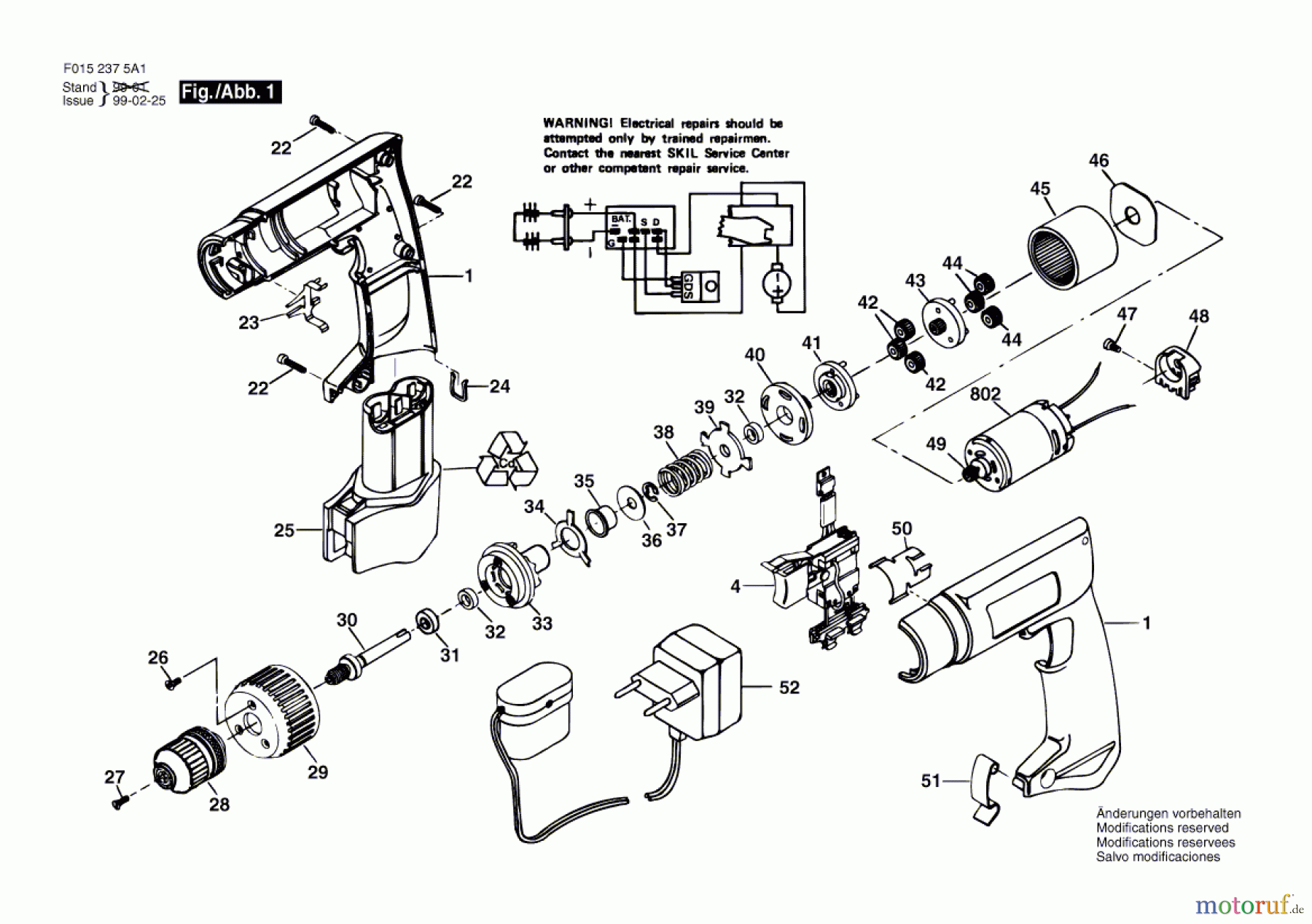  Bosch Werkzeug Bohrschrauber 2375 U1 Seite 1