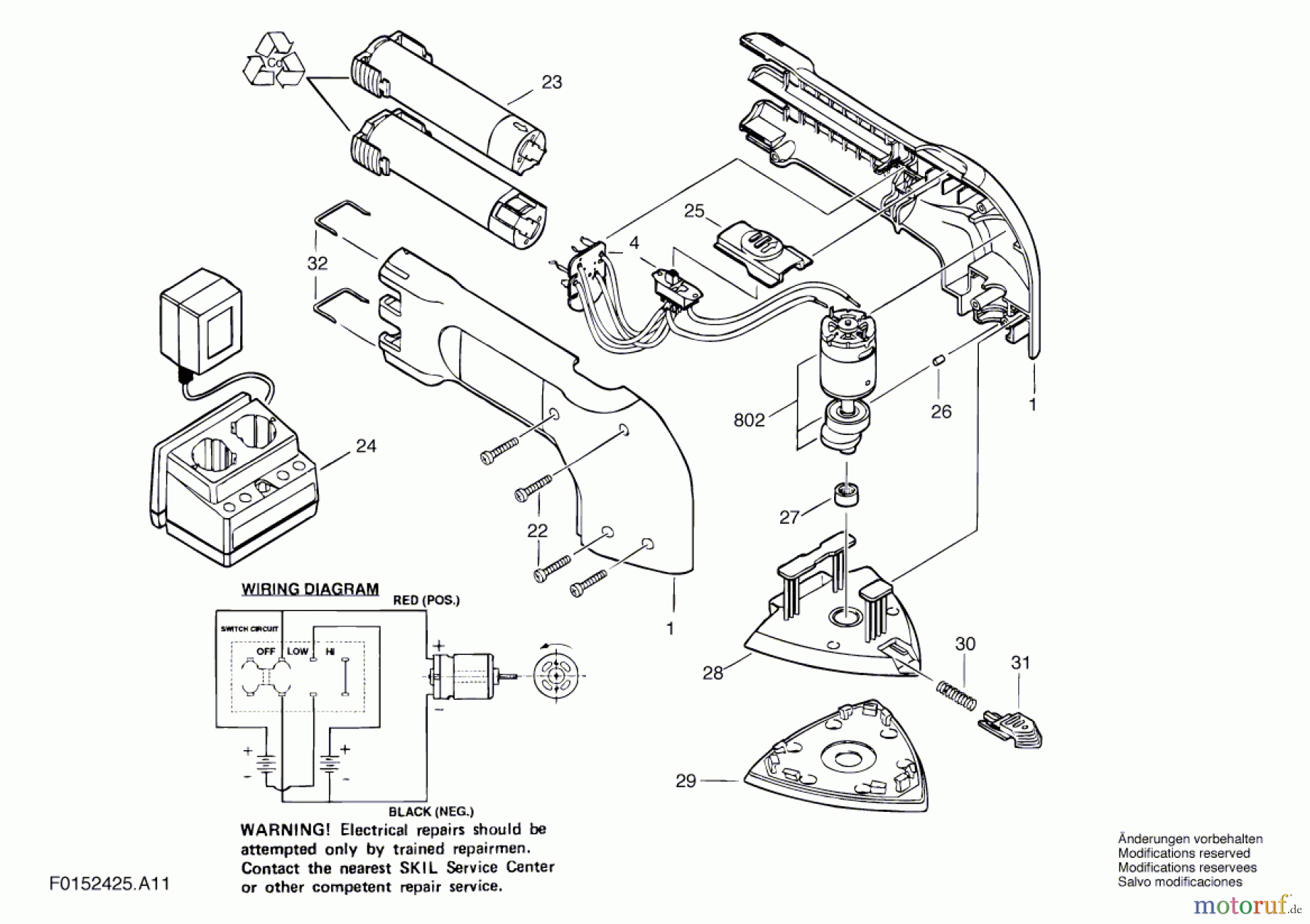  Bosch Werkzeug Kreissäge 2425U1 Seite 1