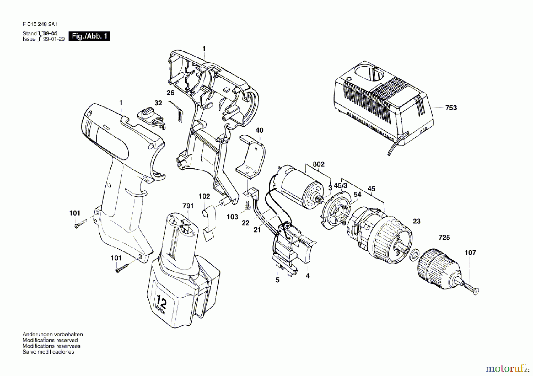  Bosch Werkzeug Bohrschrauber 2482 Seite 1