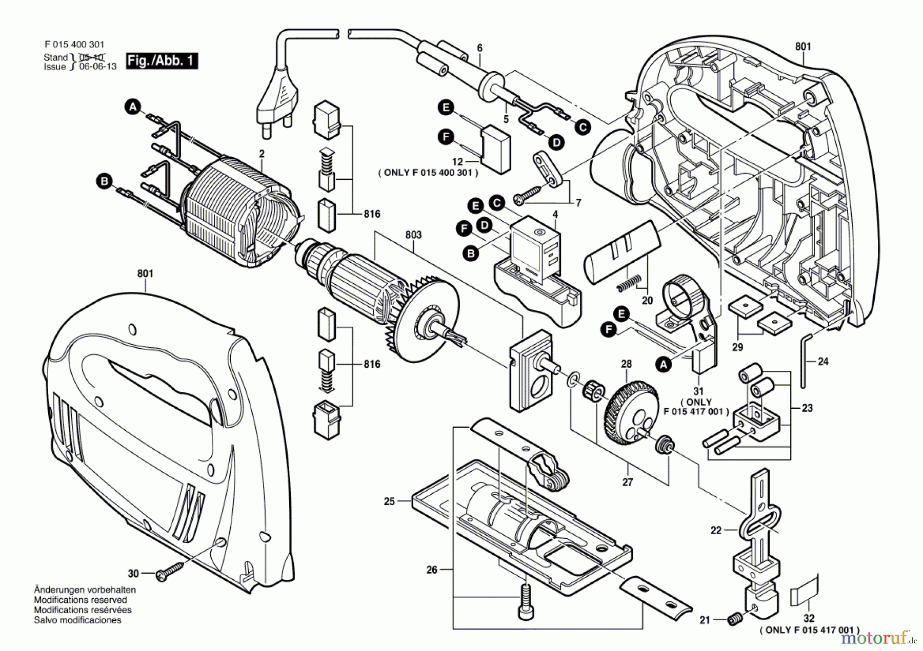  Bosch Werkzeug Stichsäge 4003 Seite 1