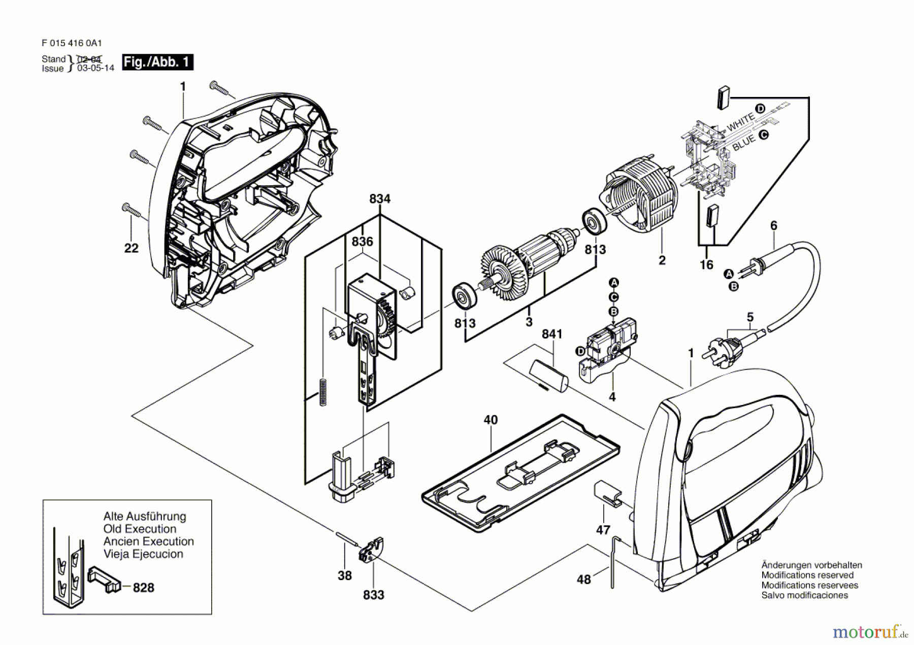  Bosch Werkzeug Stichsäge 4160 Seite 1