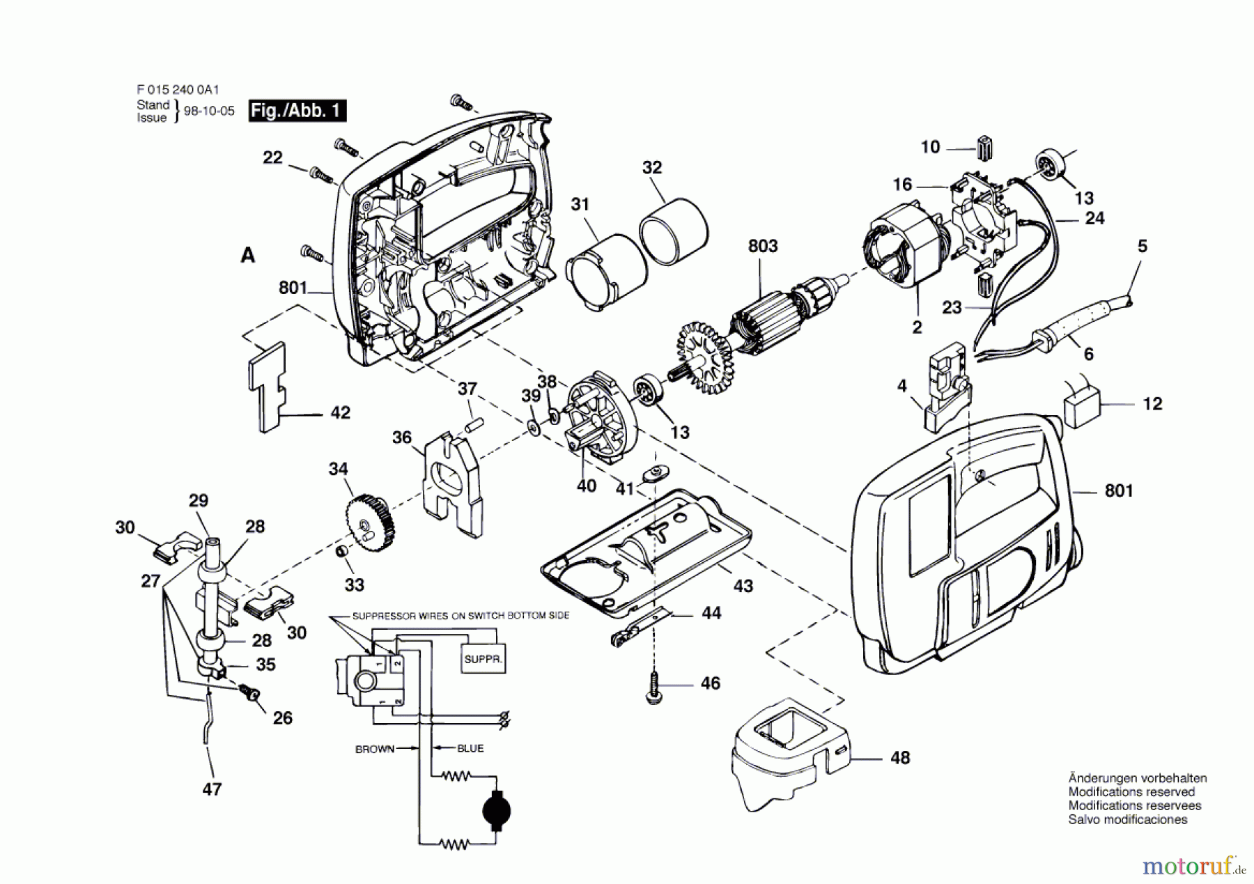  Bosch Werkzeug Stichsäge 4240 H1 Seite 1
