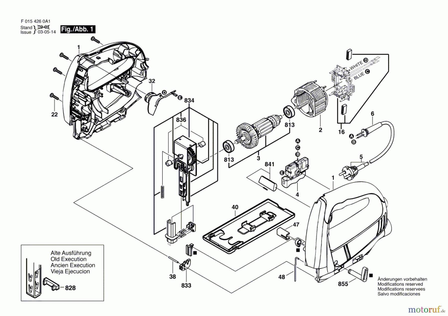  Bosch Werkzeug Stichsäge 4260 Seite 1