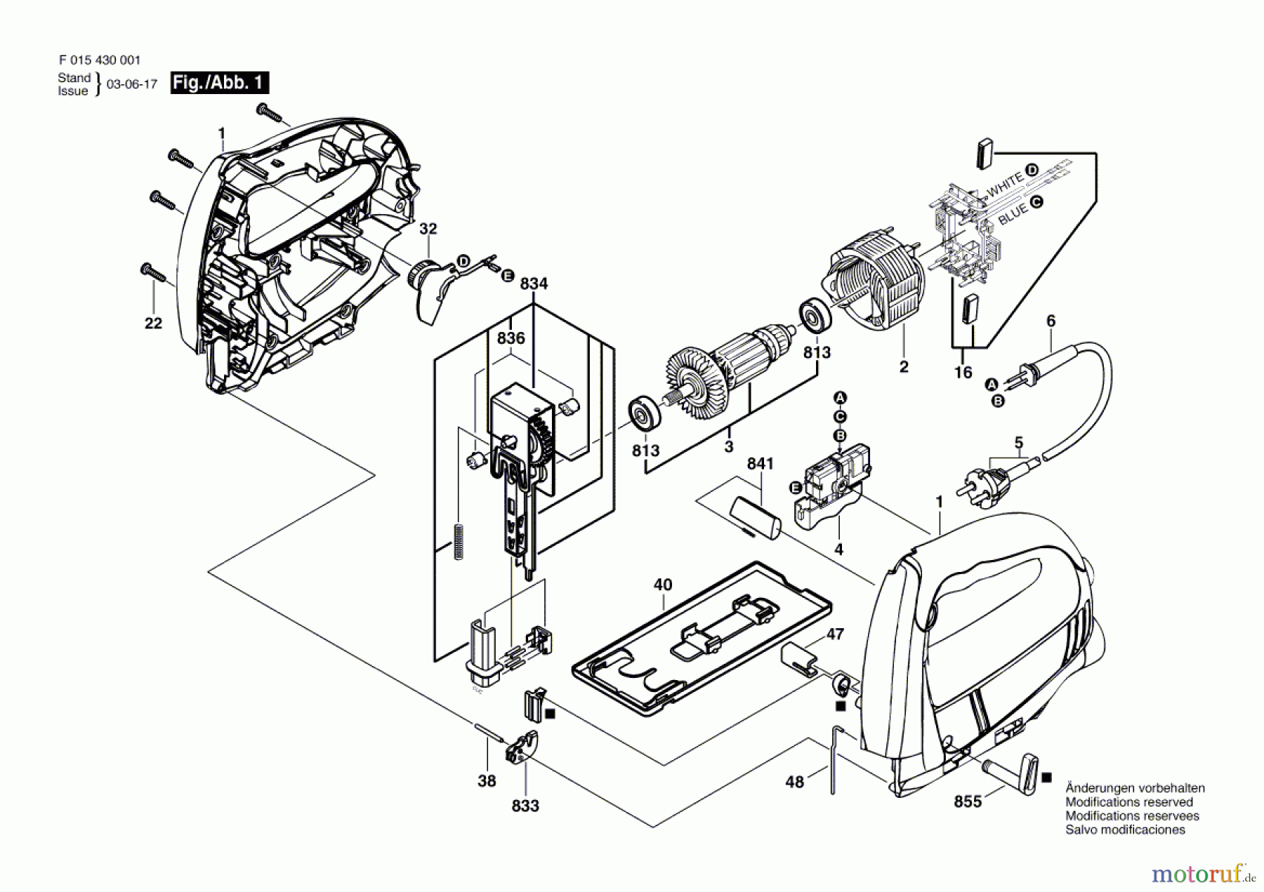  Bosch Werkzeug Stichsäge 4300 Seite 1