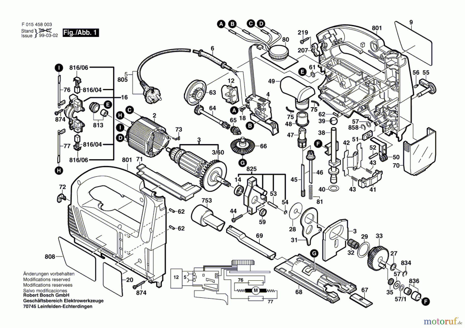  Bosch Werkzeug Stichsäge 4580 Seite 1