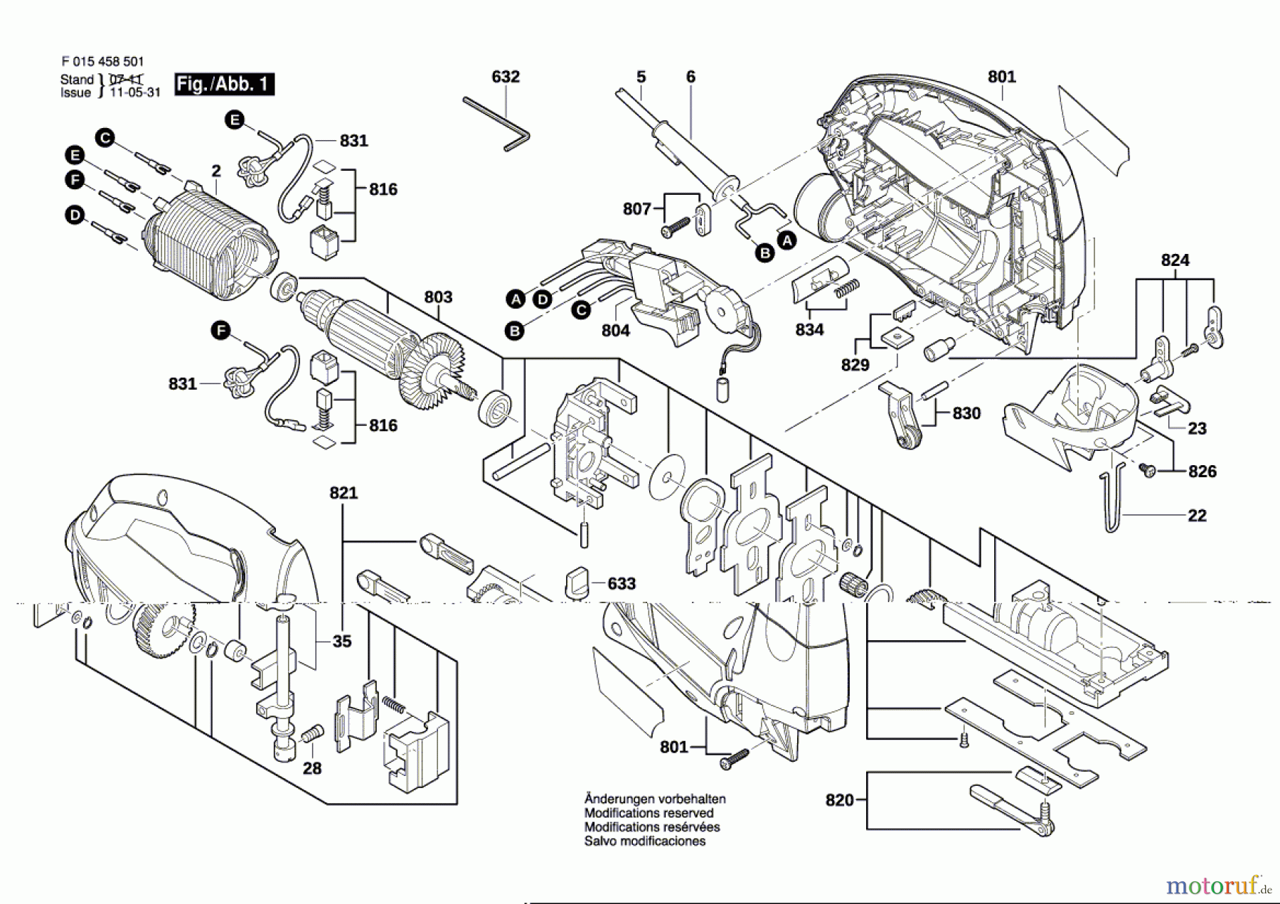  Bosch Werkzeug Stichsäge 4585 Seite 1