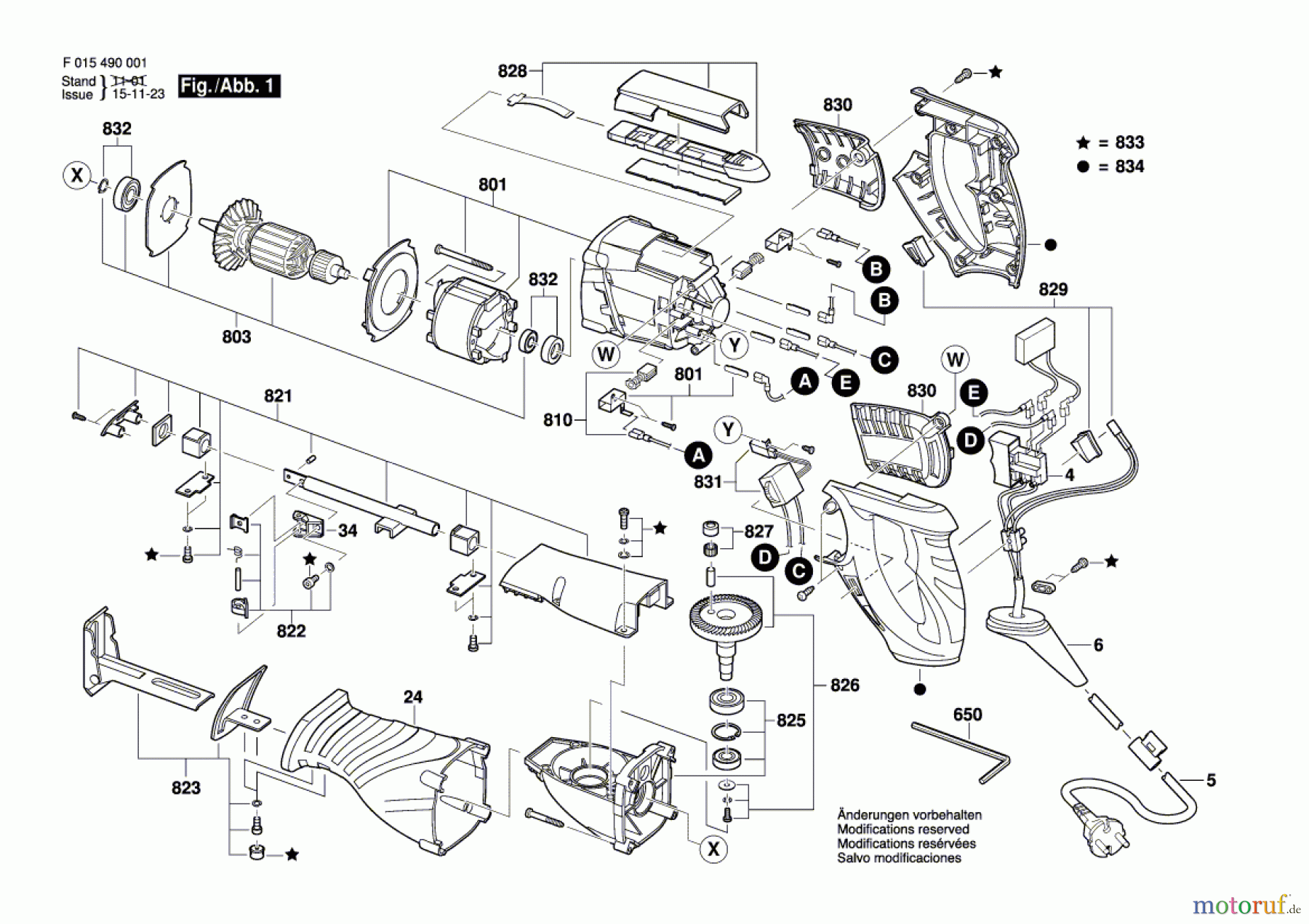  Bosch Werkzeug Säbelsäge 4900 Seite 1