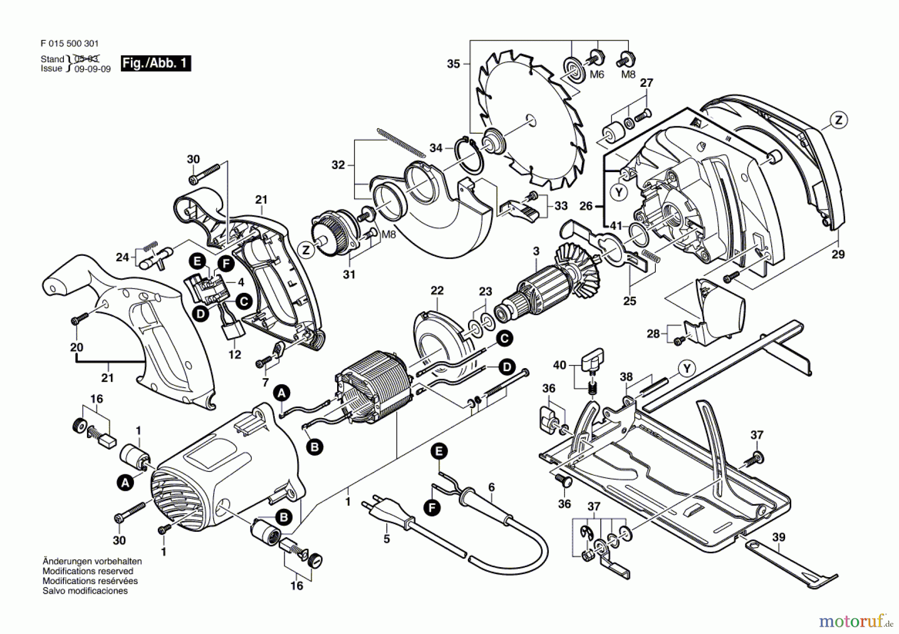  Bosch Werkzeug Handkreissäge 5066 Seite 1