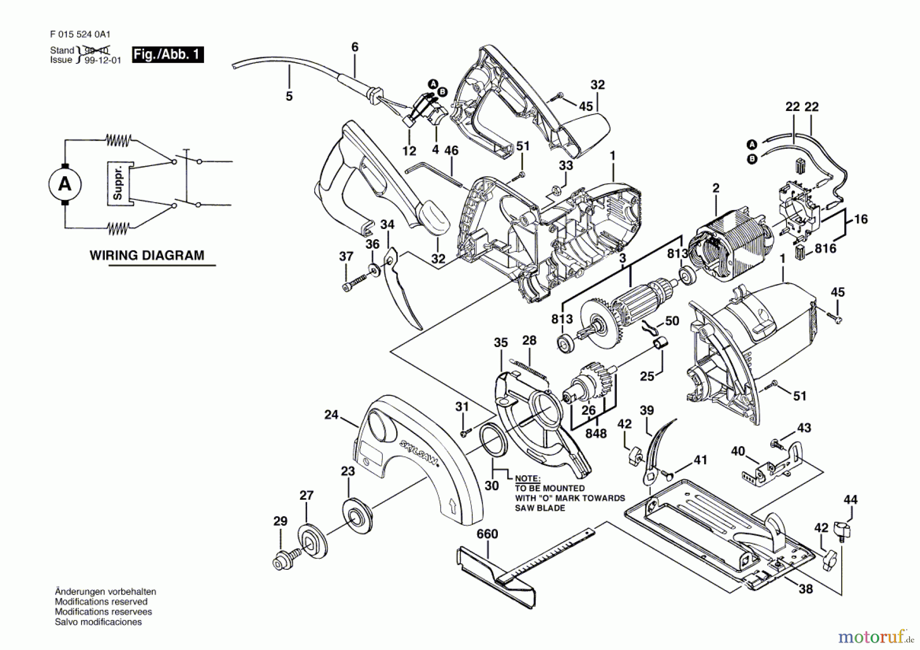  Bosch Werkzeug Handkreissäge 5240 Seite 1