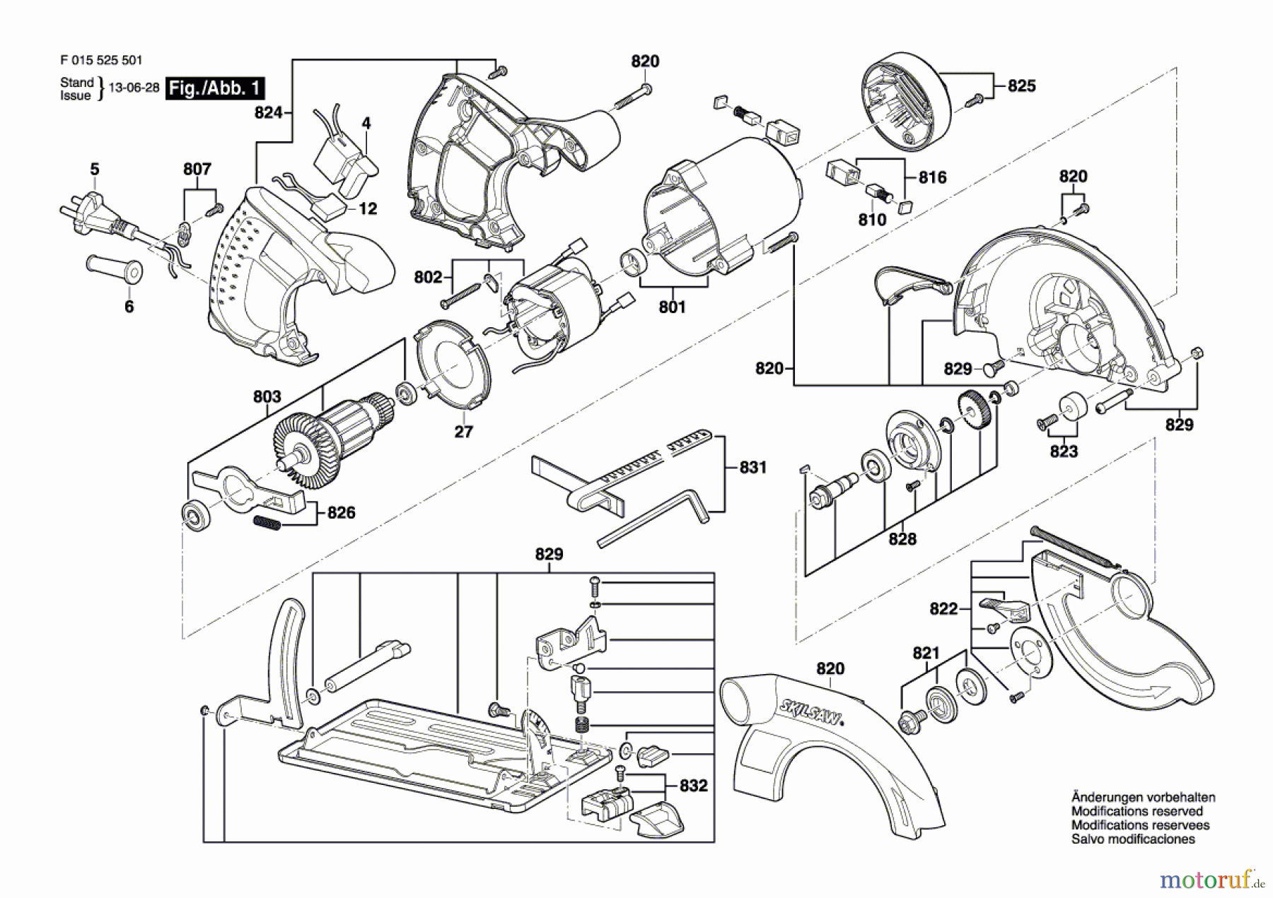  Bosch Werkzeug Handkreissäge 5255 Seite 1