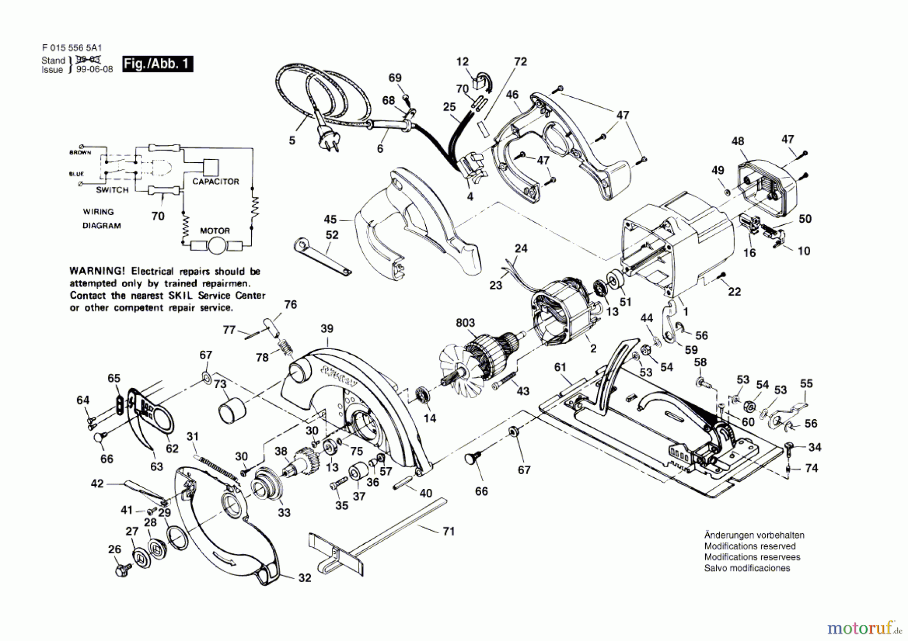  Bosch Werkzeug Kreissäge 5565 Seite 1