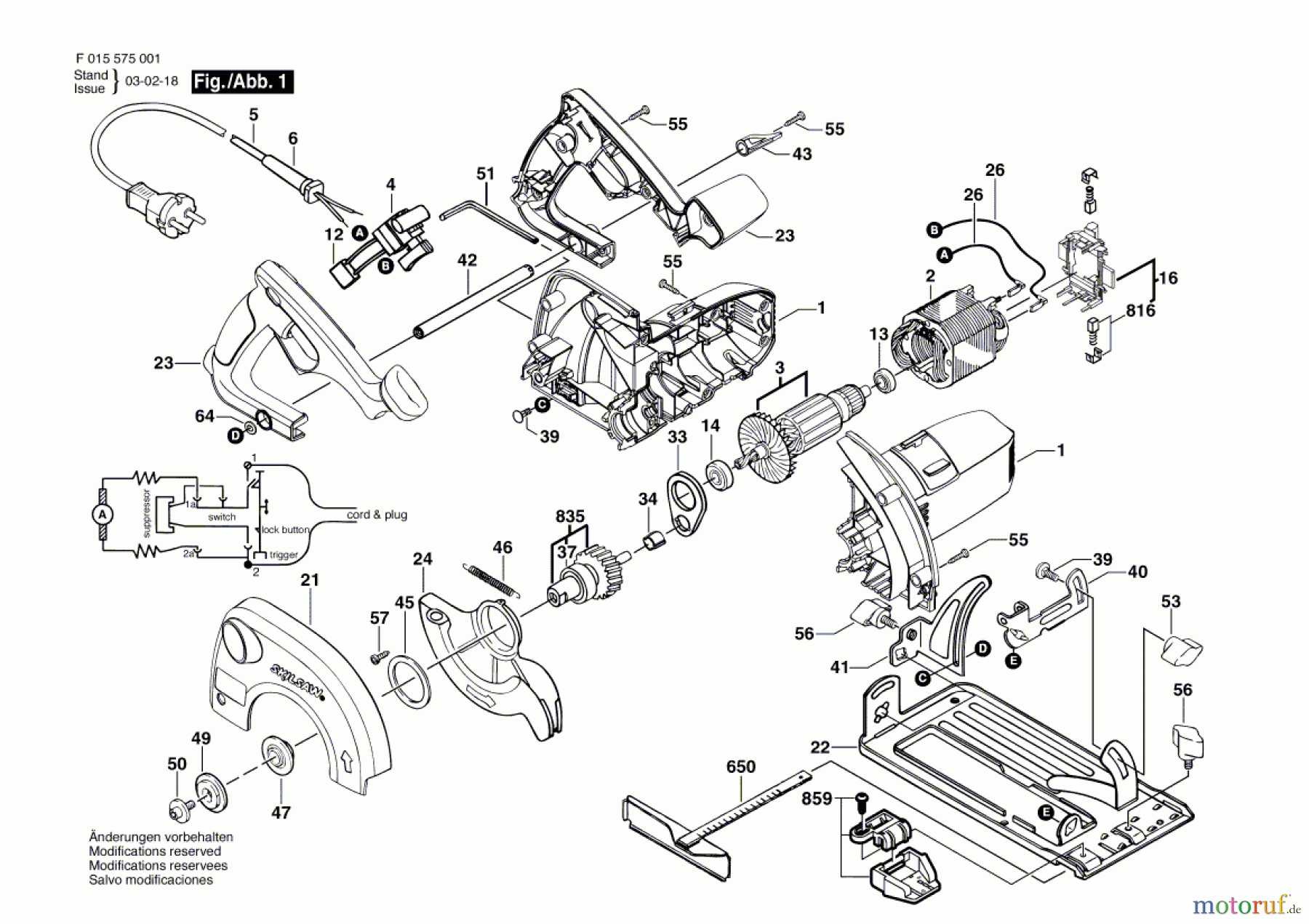  Bosch Werkzeug Handkreissäge 5150 Seite 1
