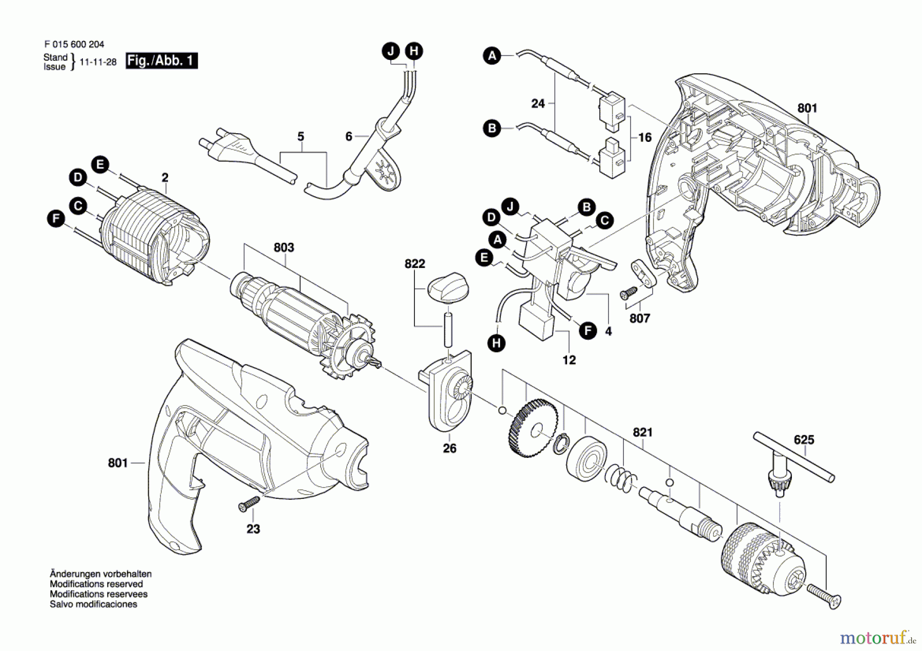  Bosch Werkzeug Hf-Schlagbohrmaschine 6002 Seite 1
