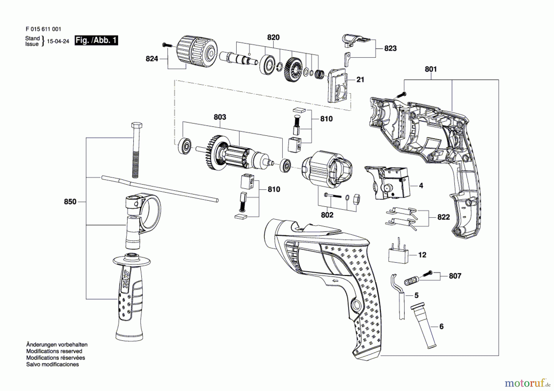  Bosch Werkzeug Schlagbohrmaschine 6110 Seite 1