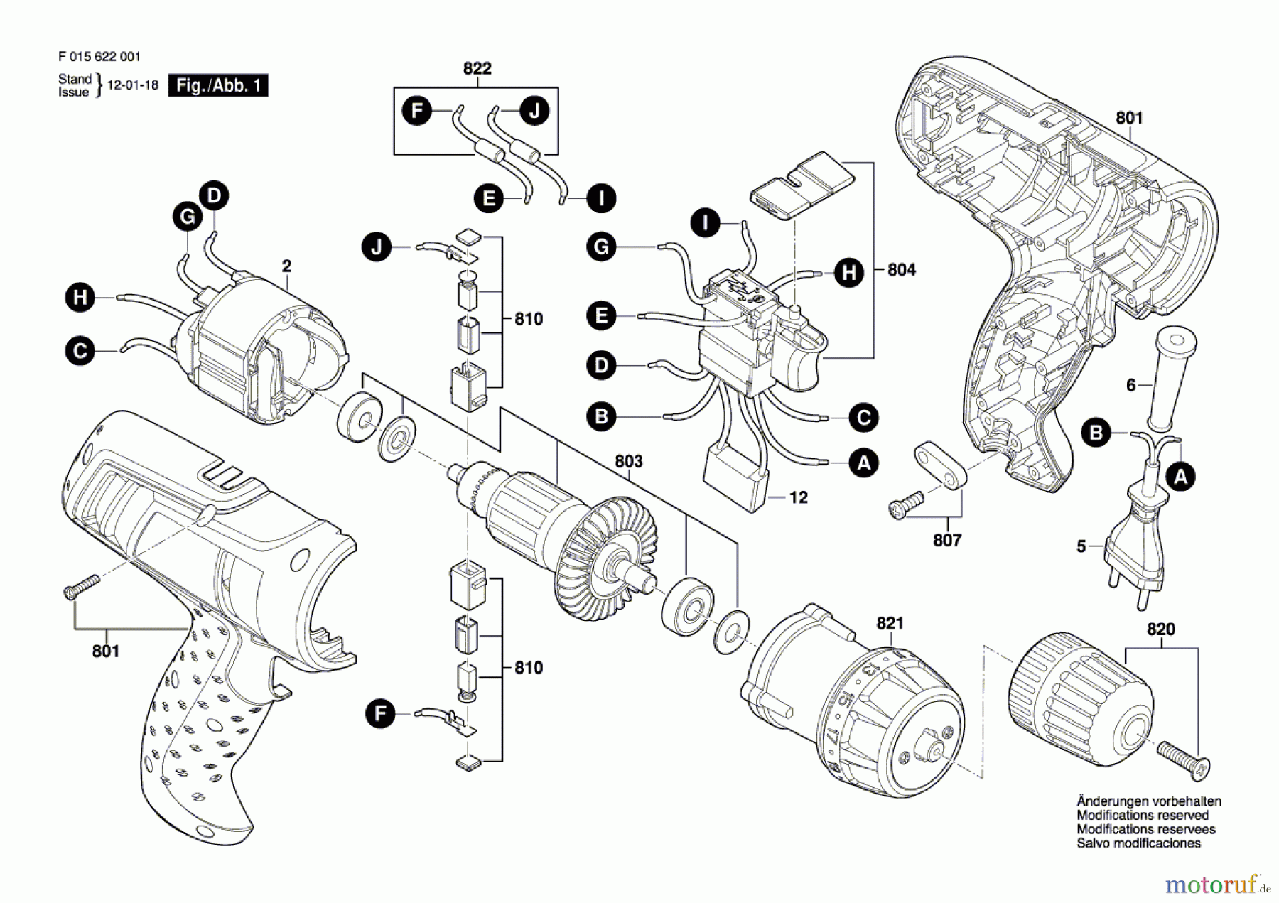  Bosch Werkzeug Bohrschrauber 6220 Seite 1