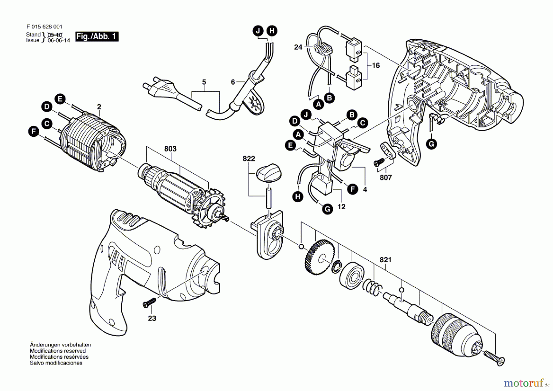  Bosch Werkzeug Schlagbohrmaschine 6260 Seite 1