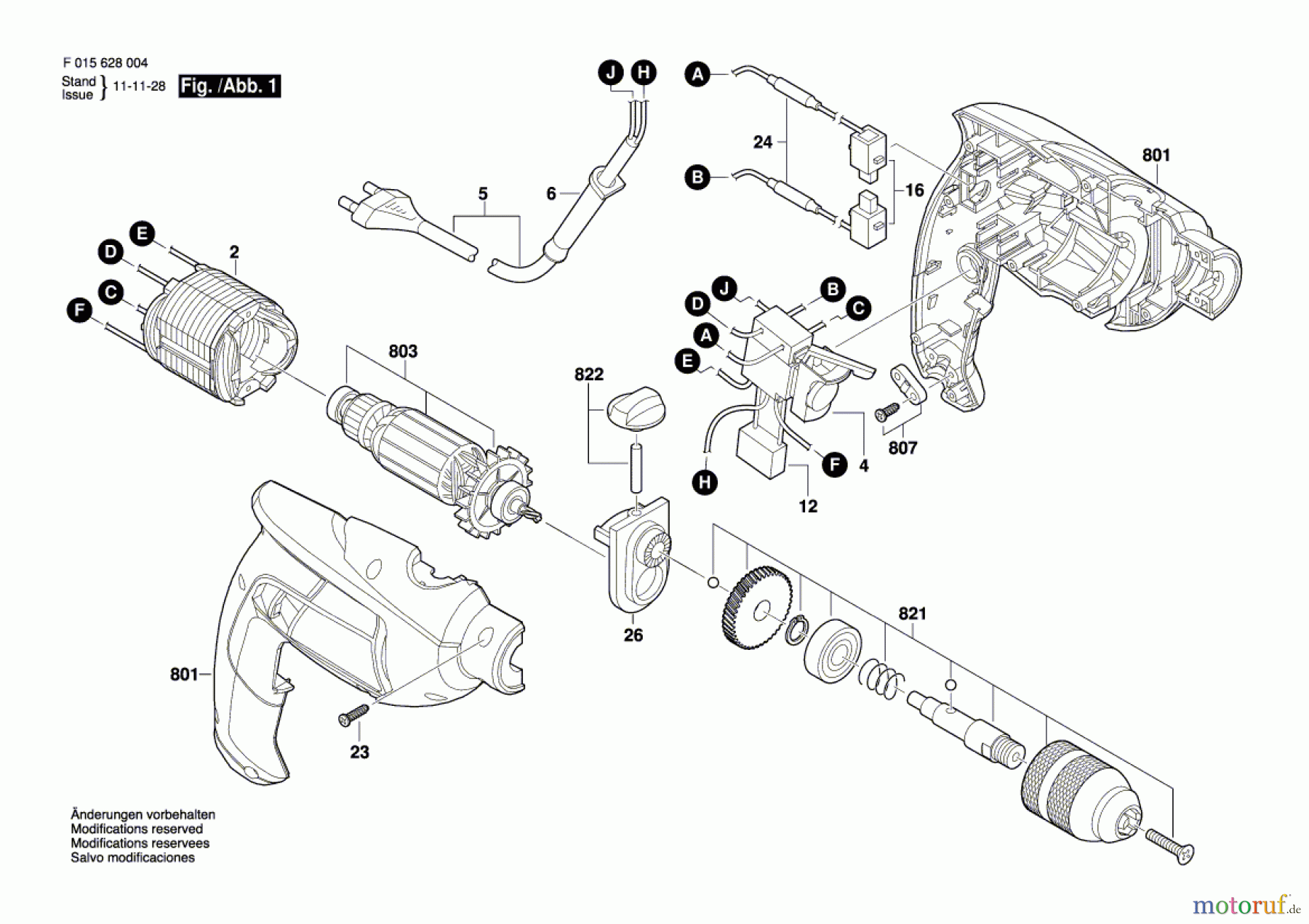  Bosch Werkzeug Hf-Schlagbohrmaschine 6280 Seite 1
