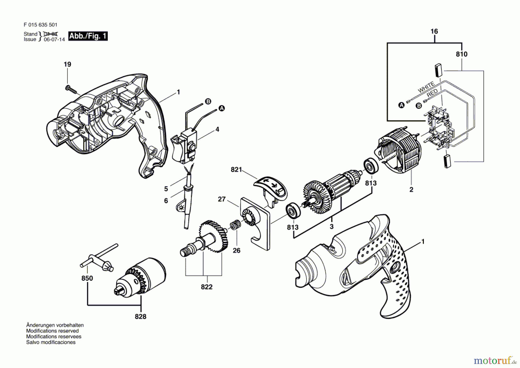  Bosch Werkzeug Schlagbohrmaschine 6355 Seite 1
