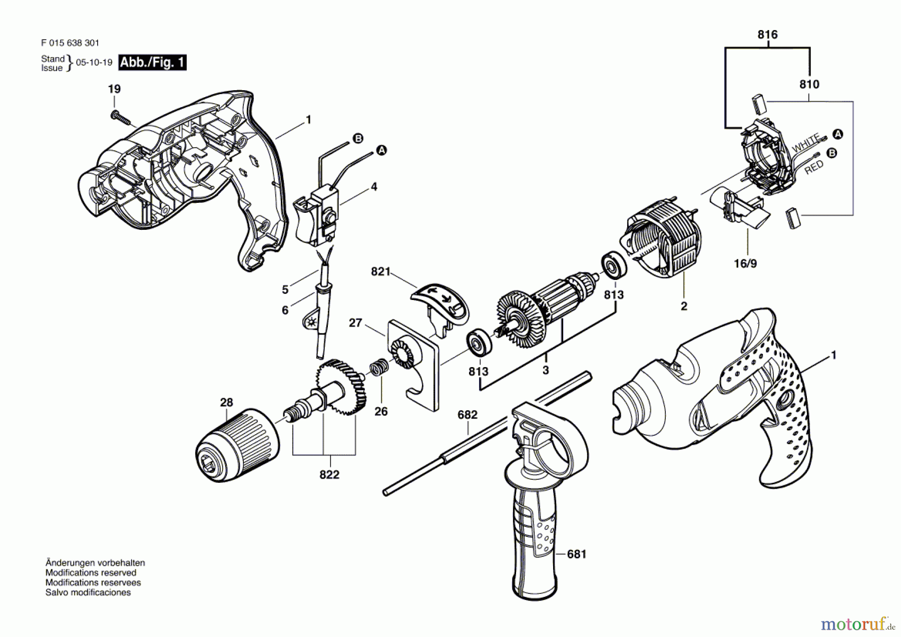  Bosch Werkzeug Schlagbohrmaschine 6383 Seite 1