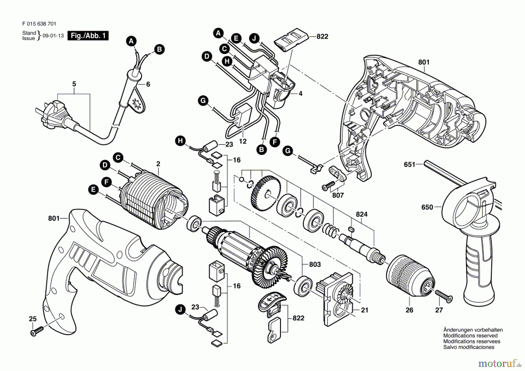  Bosch Werkzeug Schlagbohrmaschine 6388 Seite 1