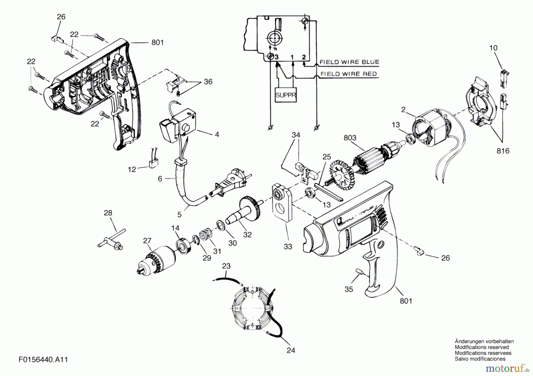  Bosch Werkzeug Schlagbohrmaschine 6440 H1 Seite 1