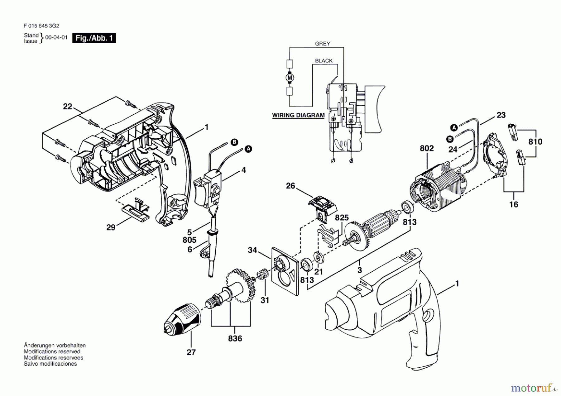  Bosch Werkzeug Ratsche 6453 Seite 1