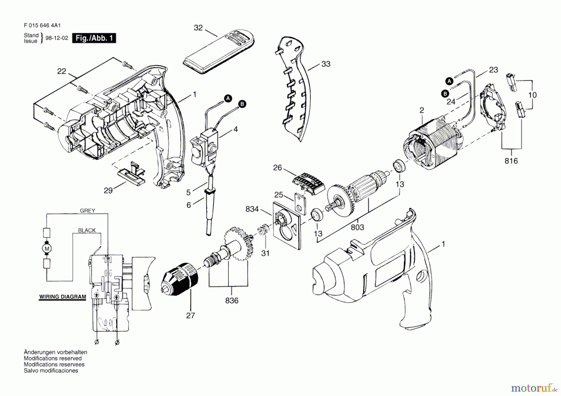  Bosch Werkzeug Gw-4G-Bohrmaschine 6464 Seite 1