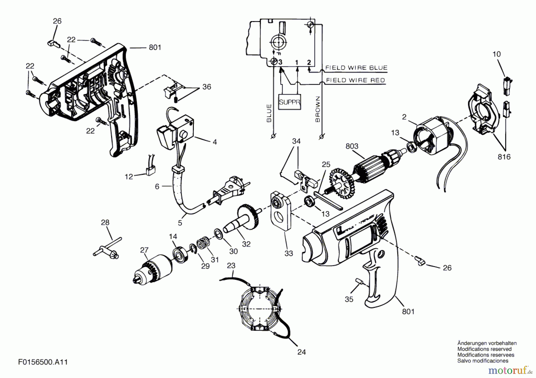  Bosch Werkzeug Schlagbohrmaschine 6500 H1 Seite 1