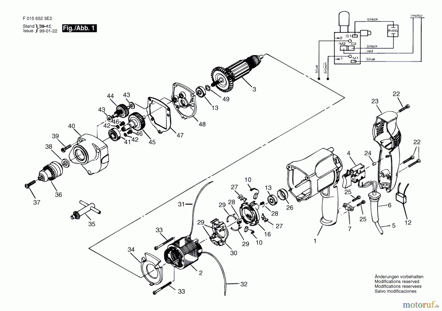  Bosch Werkzeug Bohrmaschine 6523 U2 Seite 1