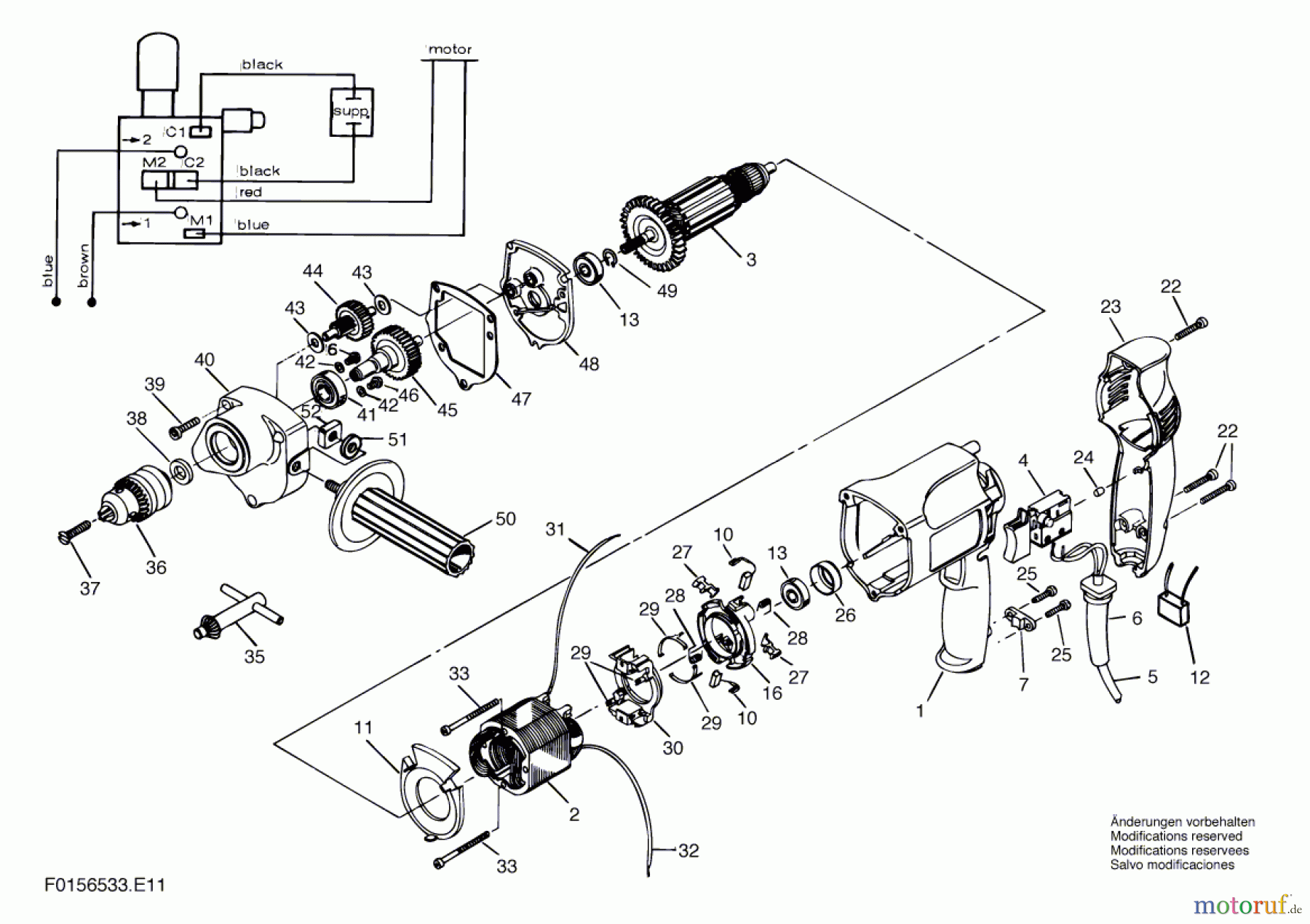  Bosch Werkzeug Bohrmaschine 6533 Seite 1