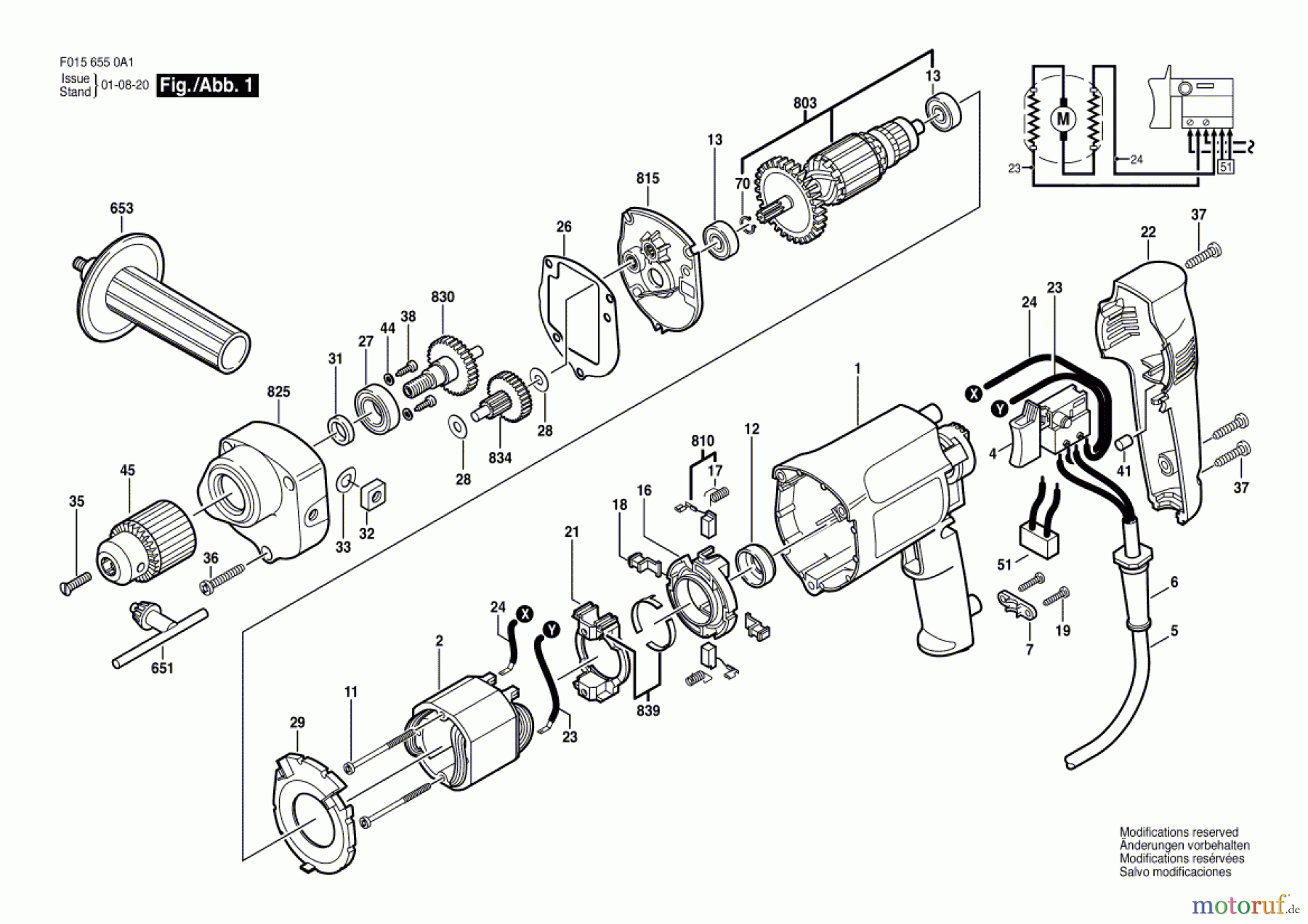  Bosch Werkzeug Bohrmaschine 6550 U1 Seite 1