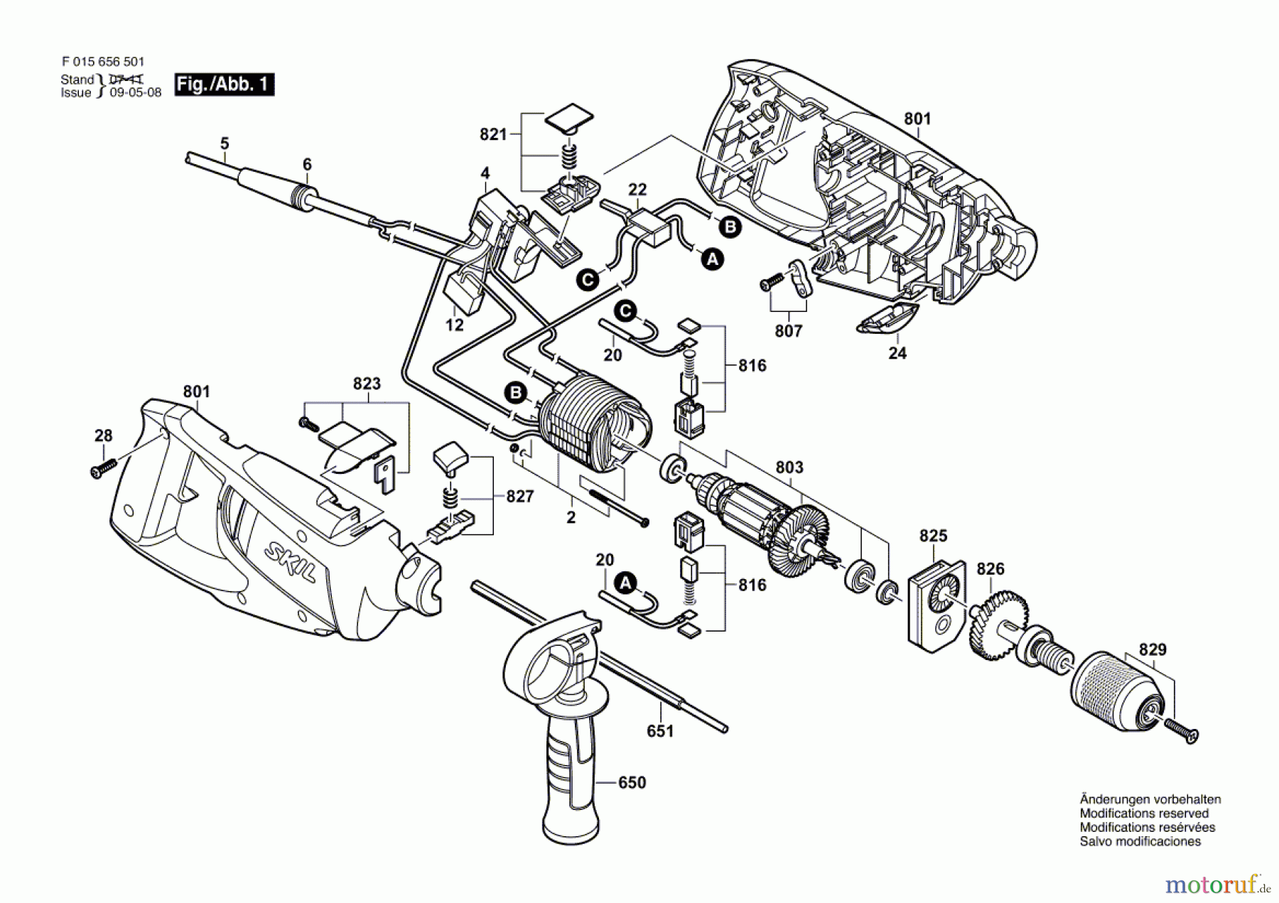  Bosch Werkzeug Schlagbohrmaschine 6565 Seite 1
