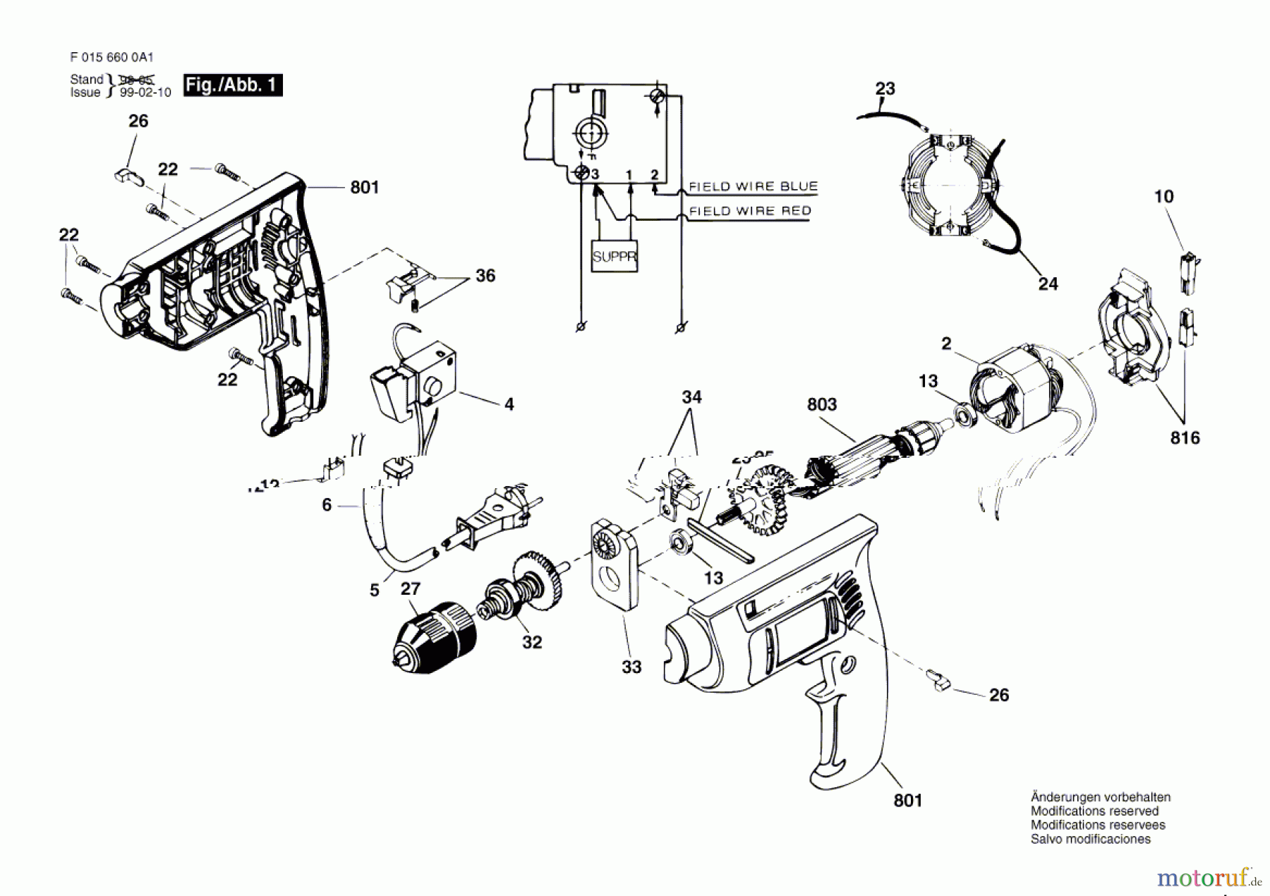 Bosch Werkzeug Bohrmaschine 6600 H1 Seite 1