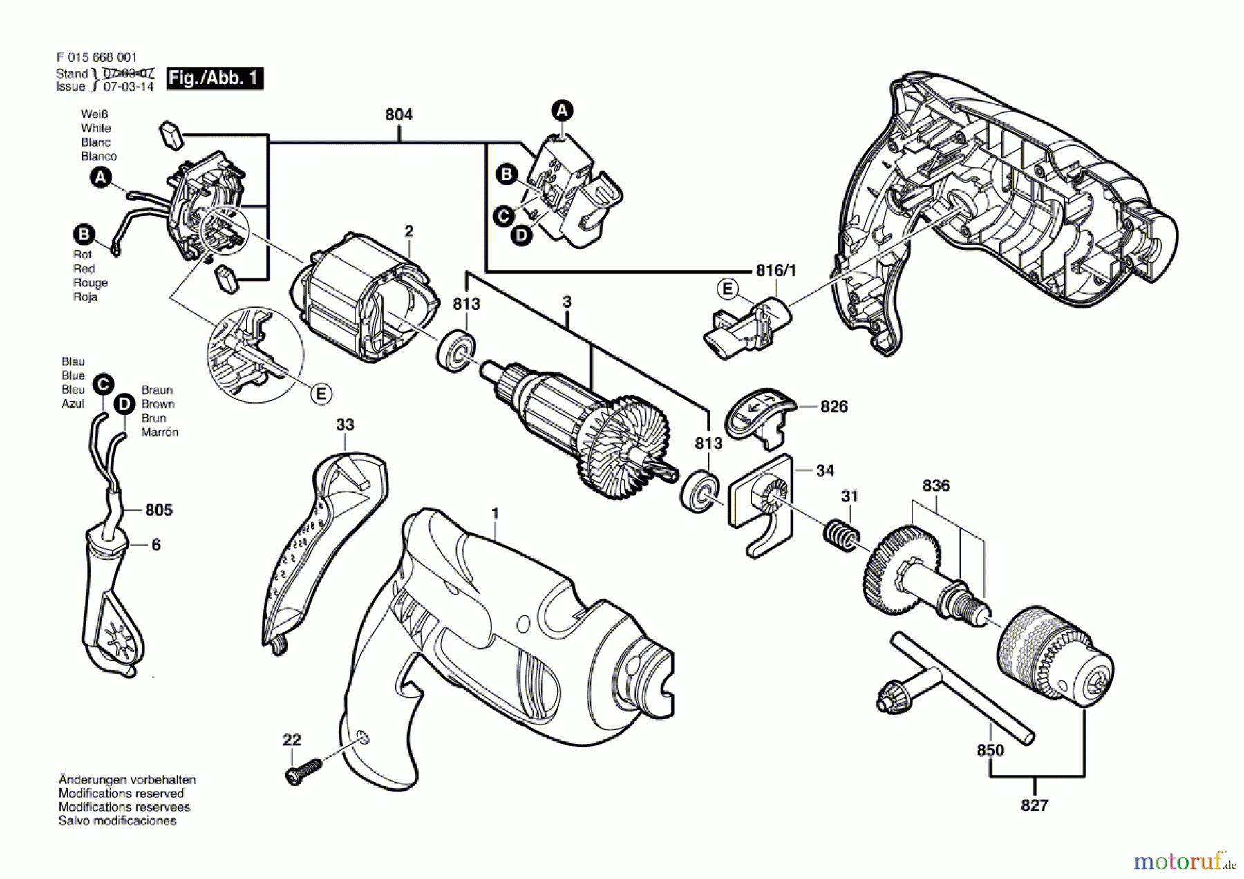  Bosch Werkzeug Schlagbohrmaschine 6680 Seite 1