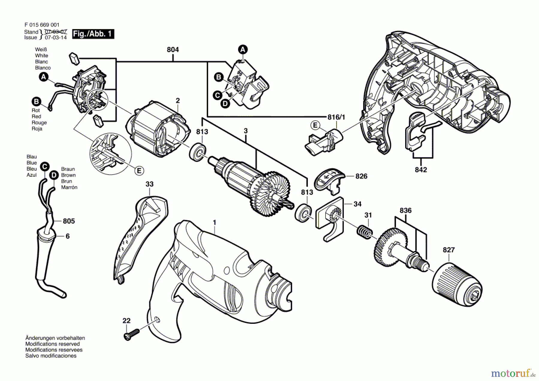  Bosch Werkzeug Schlagbohrmaschine 6690 Seite 1