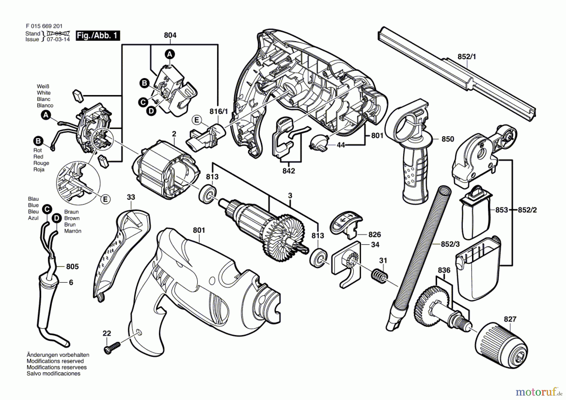  Bosch Werkzeug Schlagbohrmaschine 6692 Seite 1