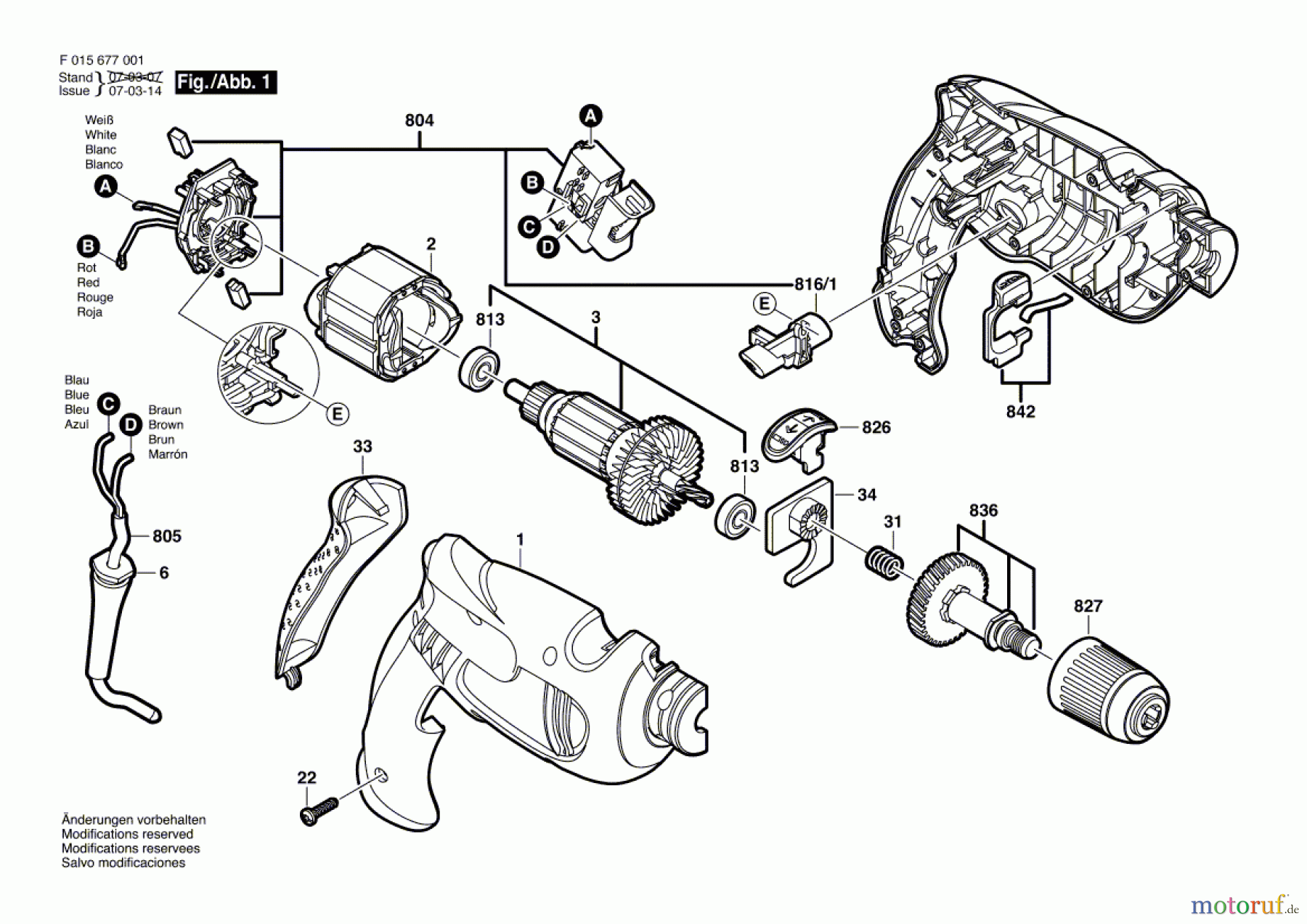  Bosch Werkzeug Schlagbohrmaschine 6770 Seite 1