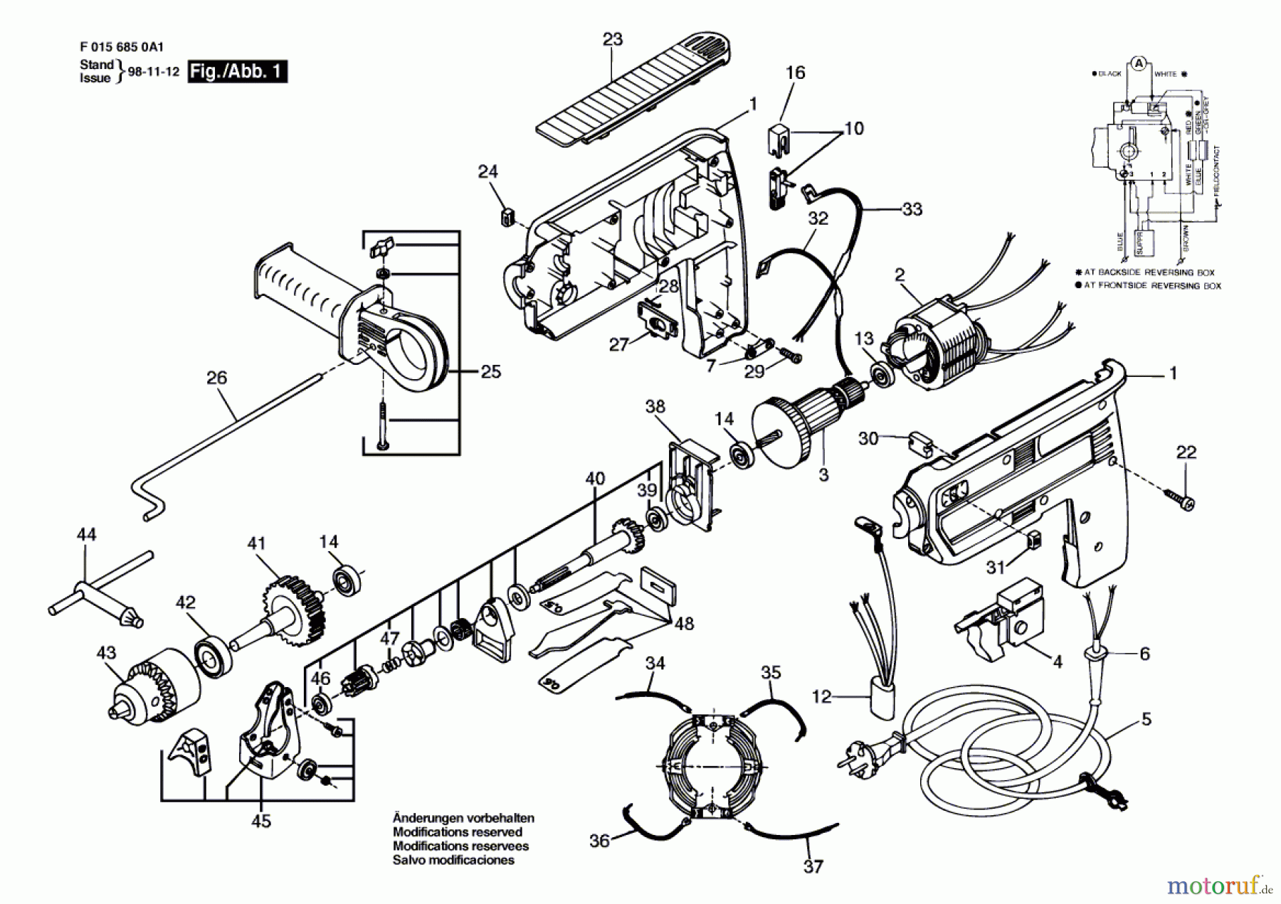  Bosch Werkzeug Bohrhammer 6850 H1 Seite 1