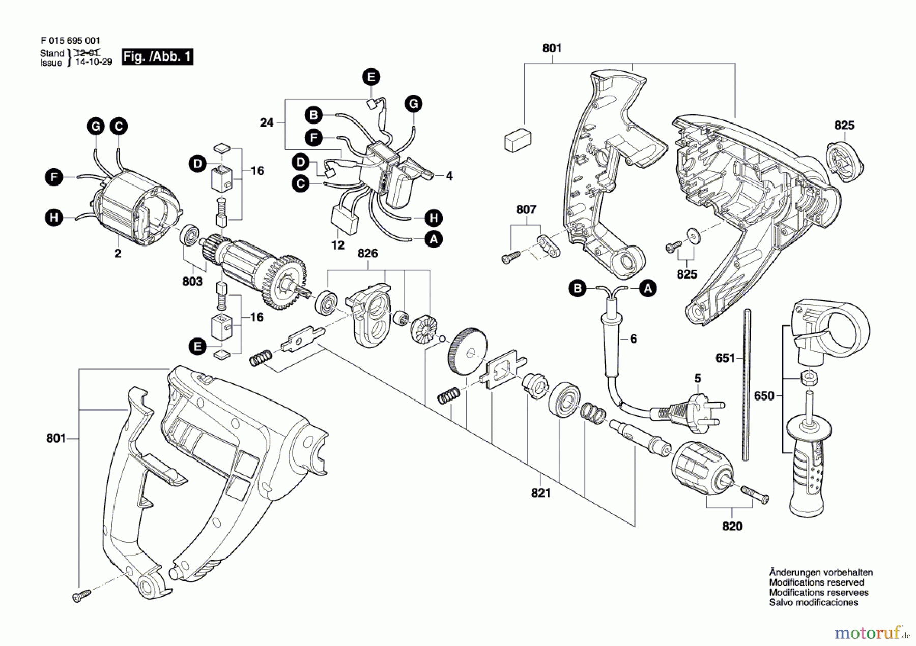  Bosch Werkzeug Schlagbohrmaschine 6950 Seite 1