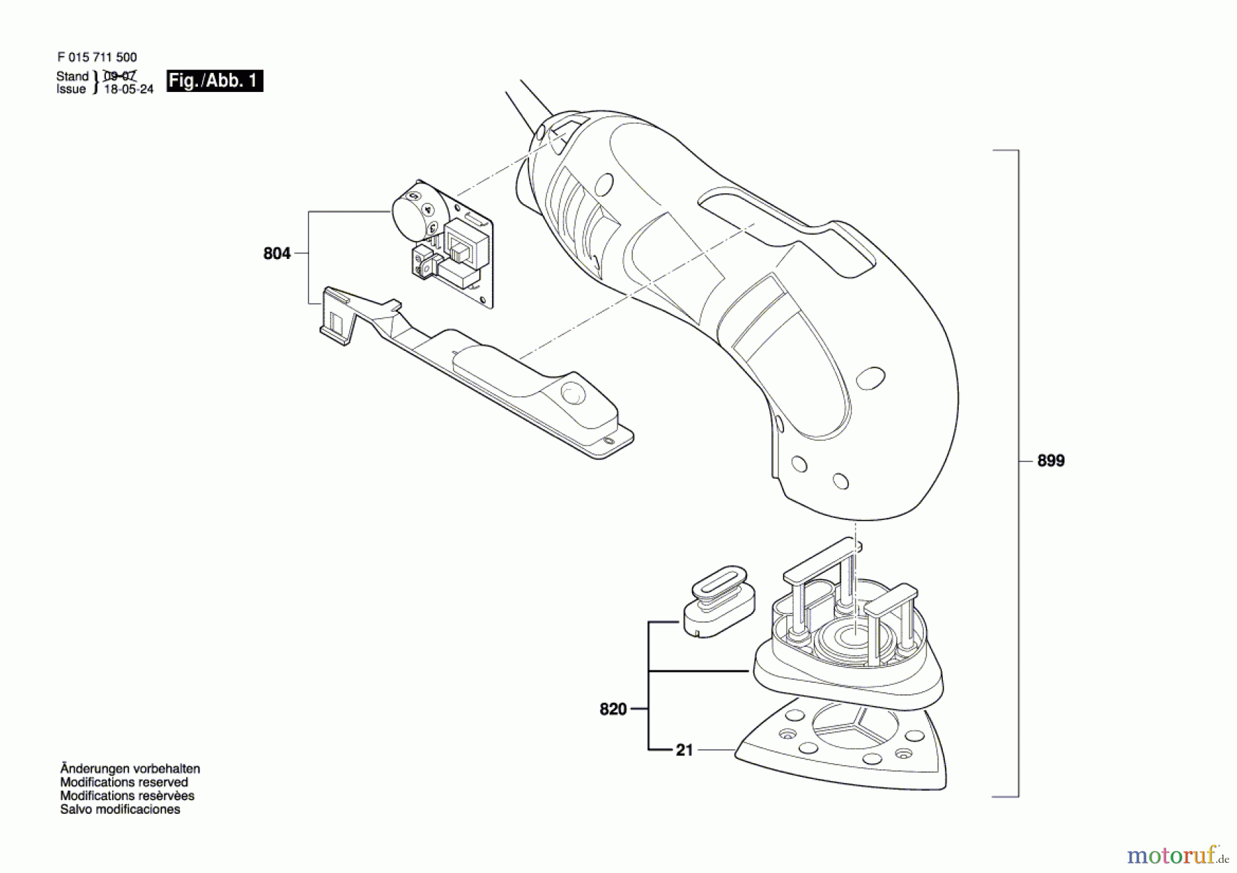  Bosch Werkzeug Hw-Deltaschleifer 7115 Seite 1