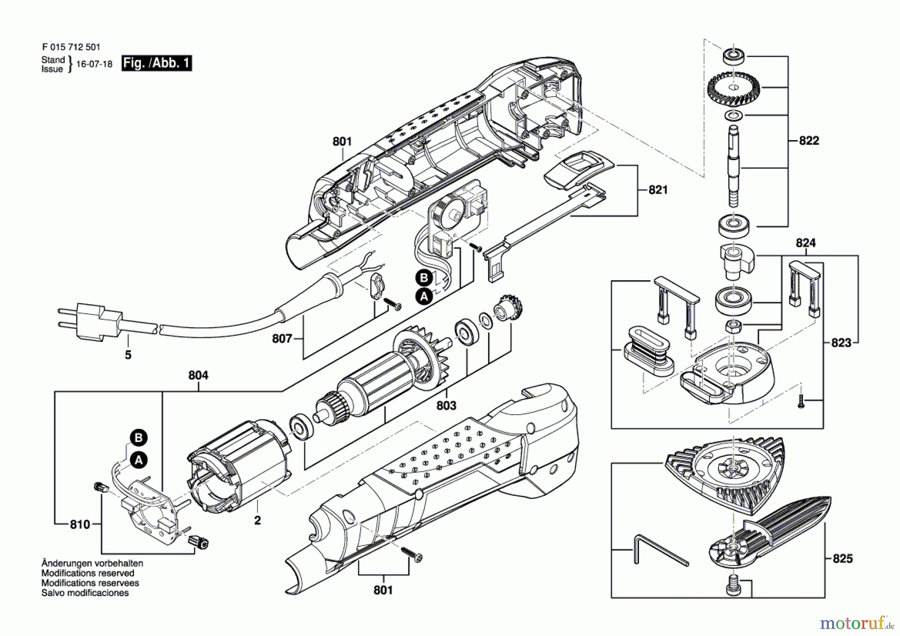  Bosch Werkzeug Hw-Deltaschleifer 7125 Seite 1