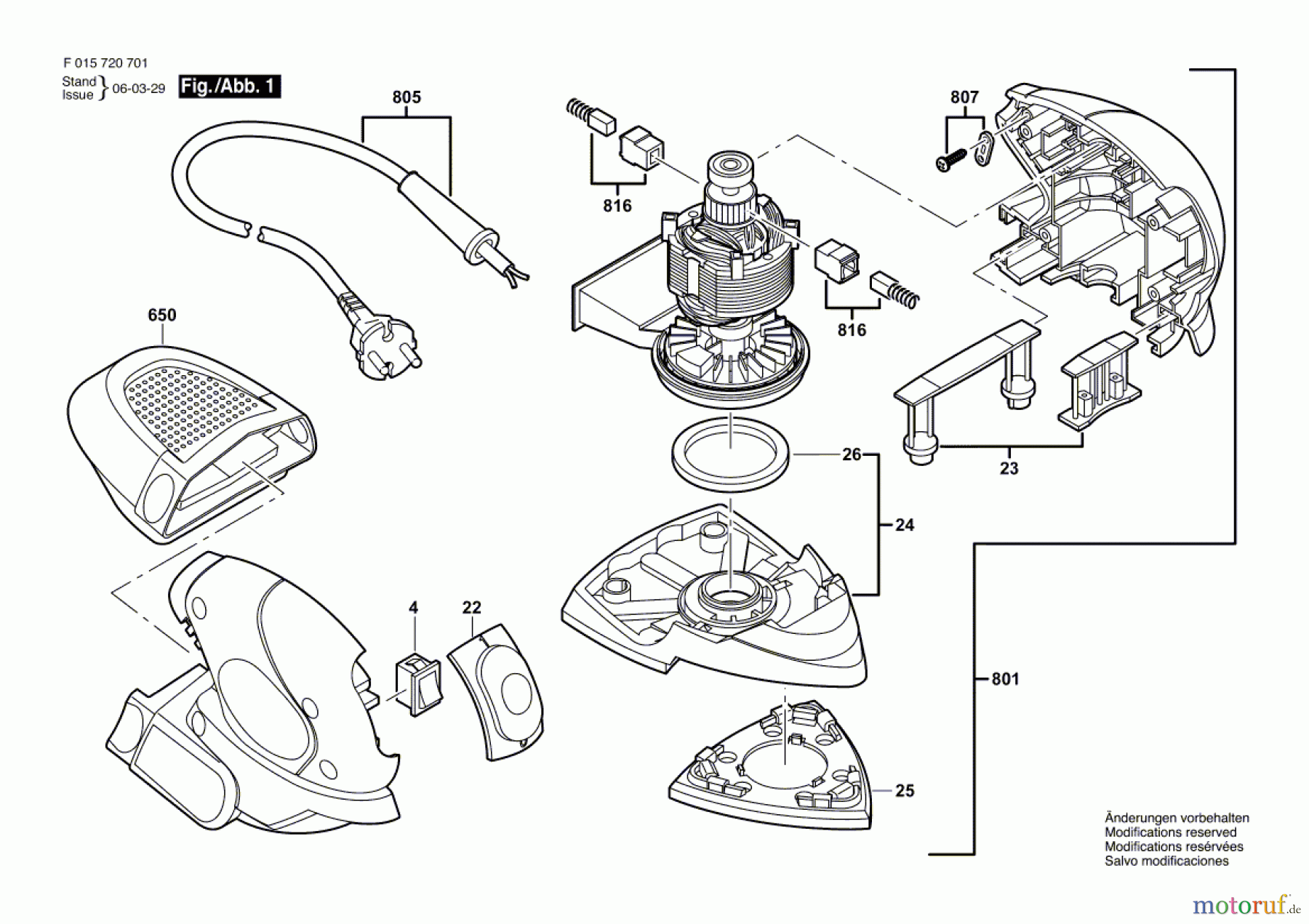  Bosch Werkzeug Hw-Deltaschleifer 7207 Seite 1