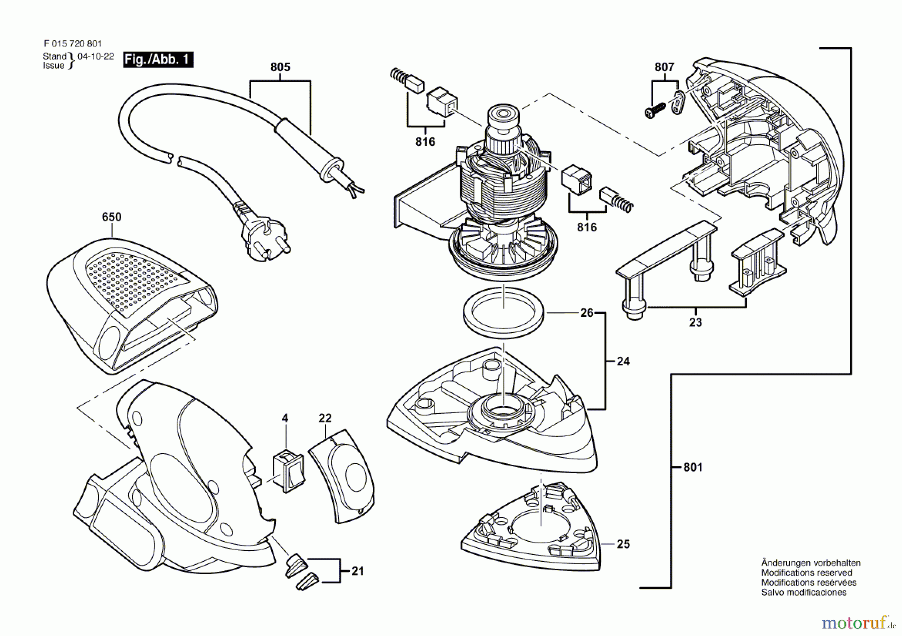  Bosch Werkzeug Schwingschleifer 7208 Seite 1