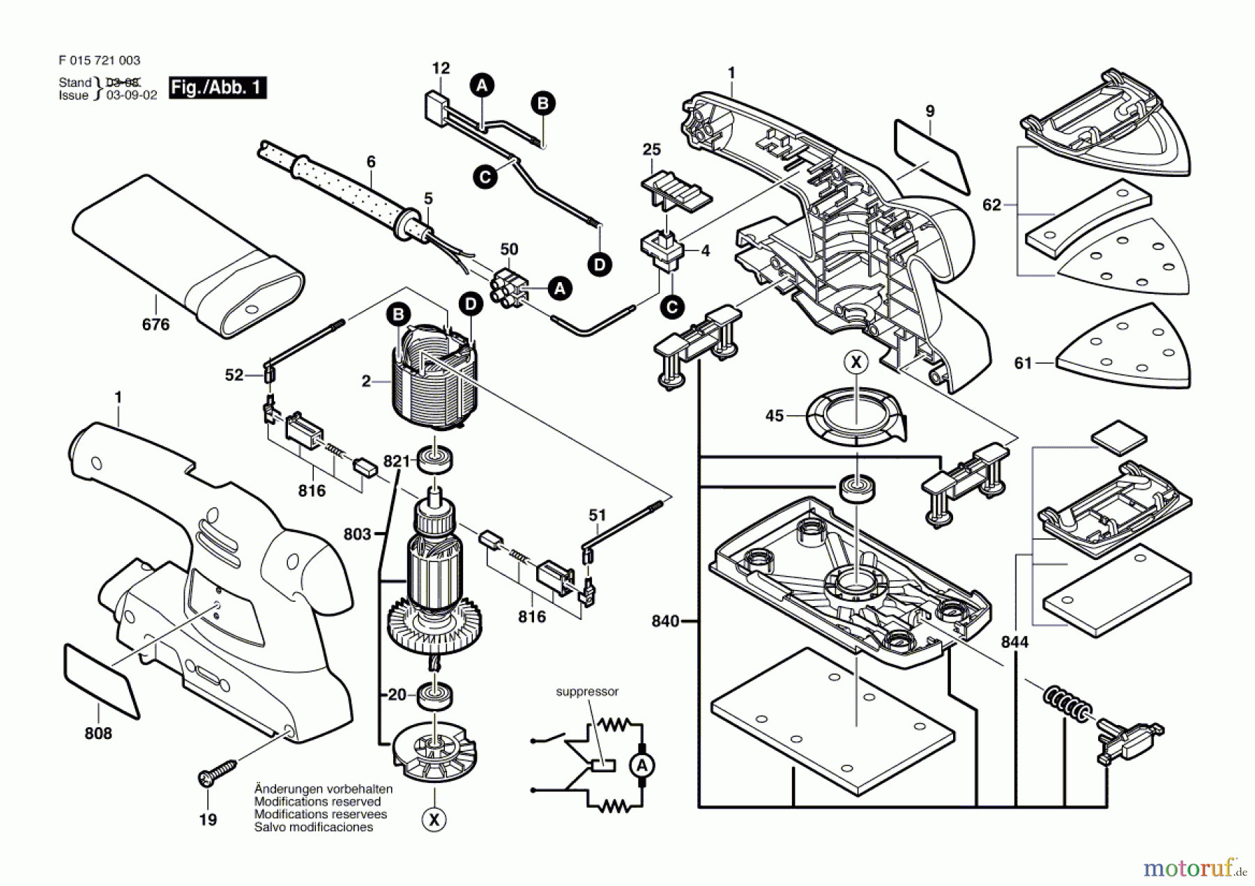  Bosch Werkzeug Schwingschleifer 7210 Seite 1