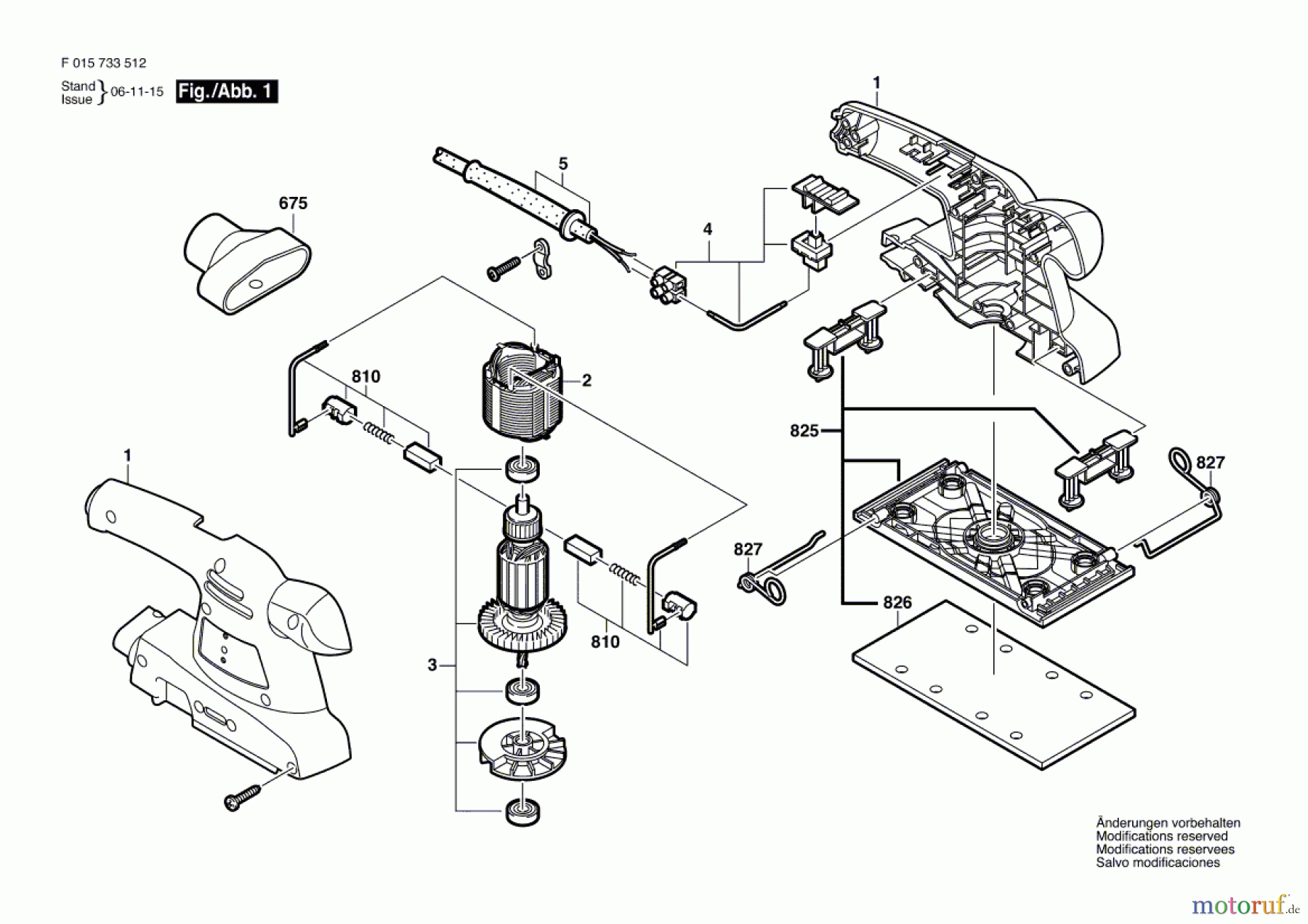  Bosch Werkzeug Schwingschleifer 7335 Seite 1