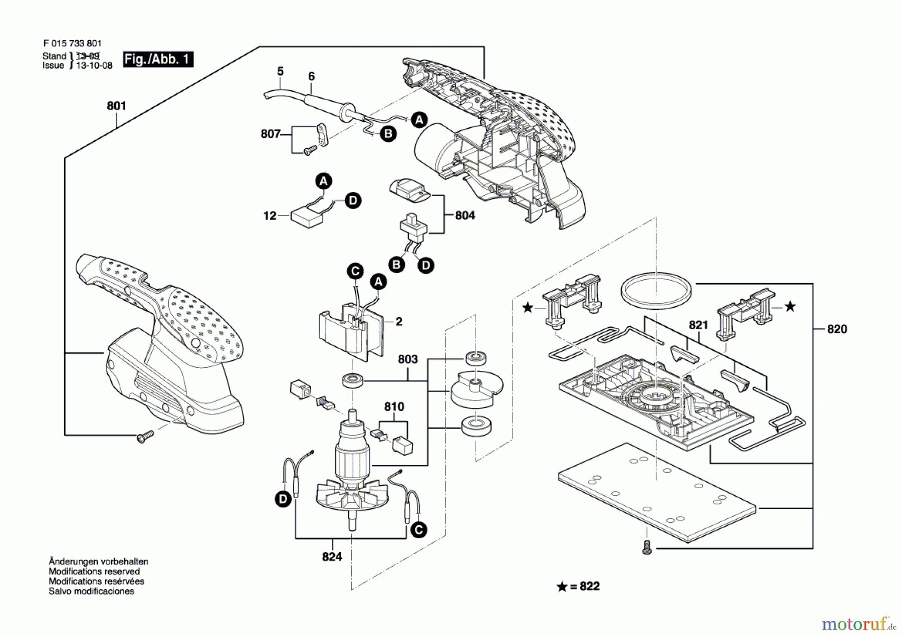  Bosch Werkzeug Schwingschleifer 7338 Seite 1